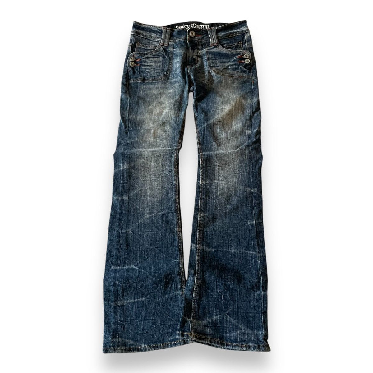 Japanese Brand Vintage Spicy Denim Flared Japanes Brand Size US 29 - 2 Thumbnail