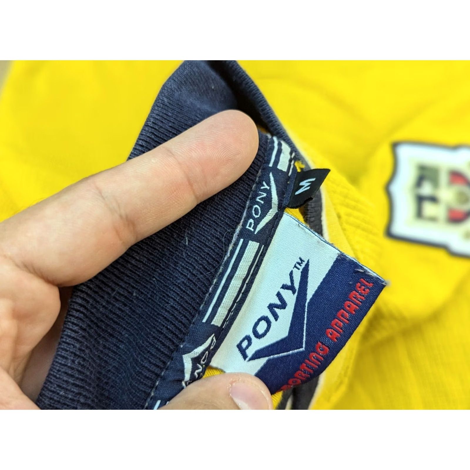 PONY Tottenham Hotspur 1997-1998 Training Jersey Mens Medium Pony Yellow Adult Shirt Size US M / EU 48-50 / 2 - 5 Thumbnail