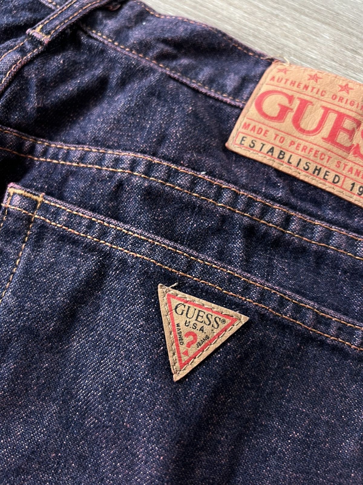 Guess ARCHIVAL Guess Made in USA vintage 80s 90s Classic Jeans Size US 34 / EU 50 - 25 Thumbnail