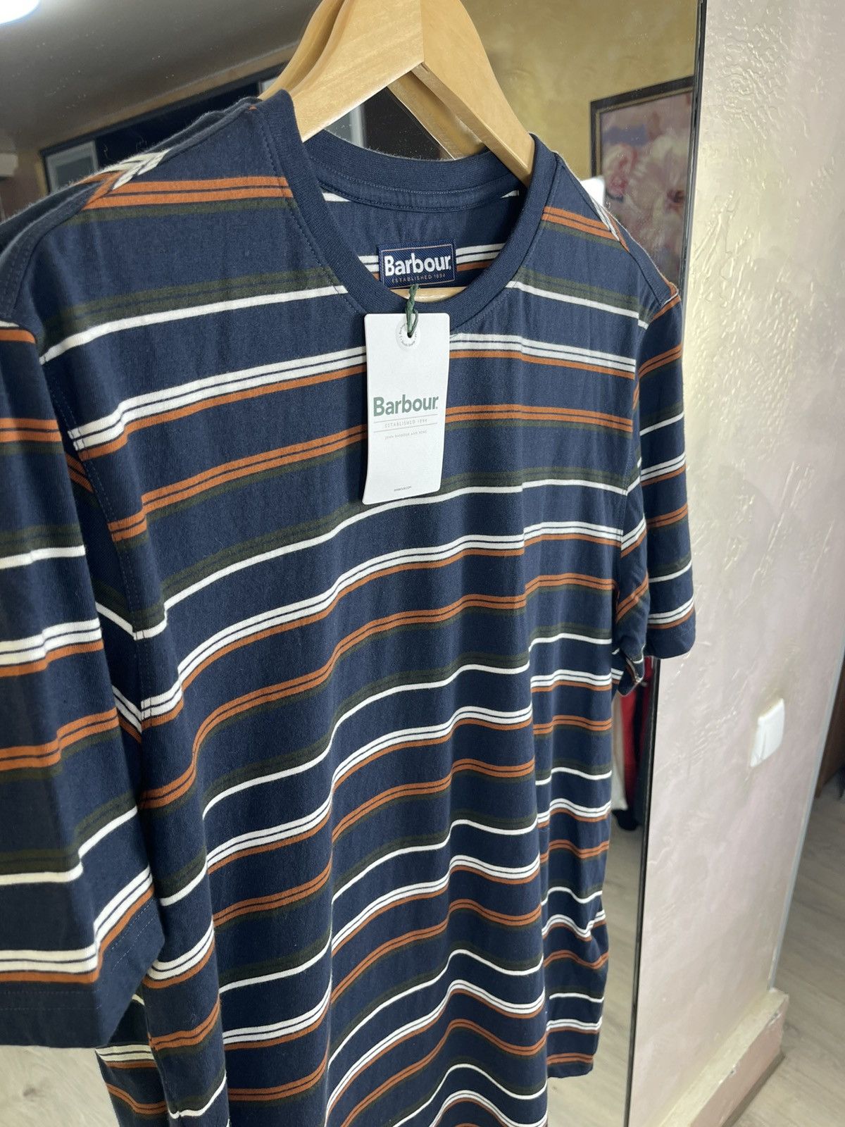 Barbour Barbour Classic Multi-Stripe Premium Cotton Essential Tee Size US M / EU 48-50 / 2 - 6 Thumbnail