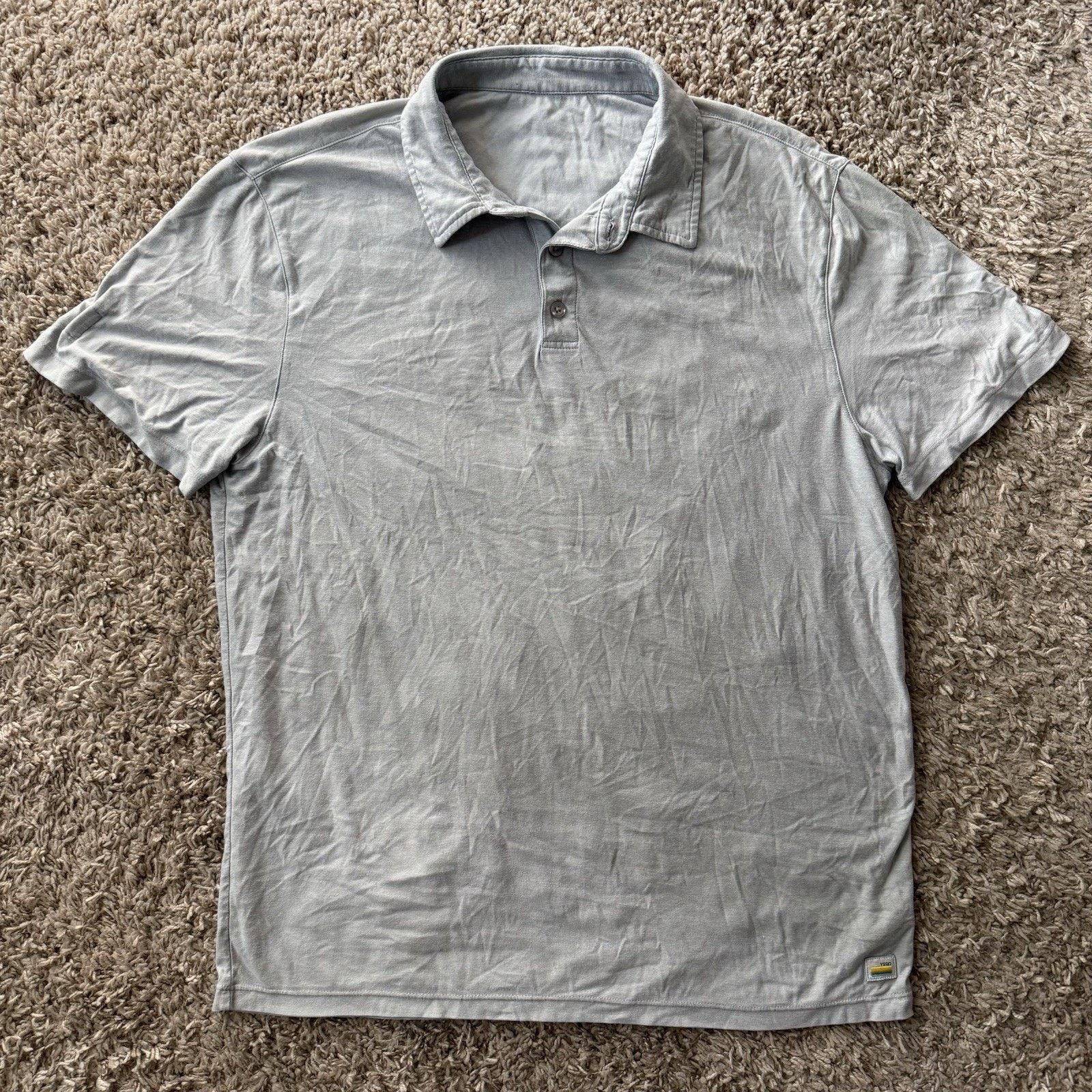 Vuori Vuori Strato Tech Polo Athletic Shirt Light Grey Blue Size M Size US M / EU 48-50 / 2 - 1 Thumbnail
