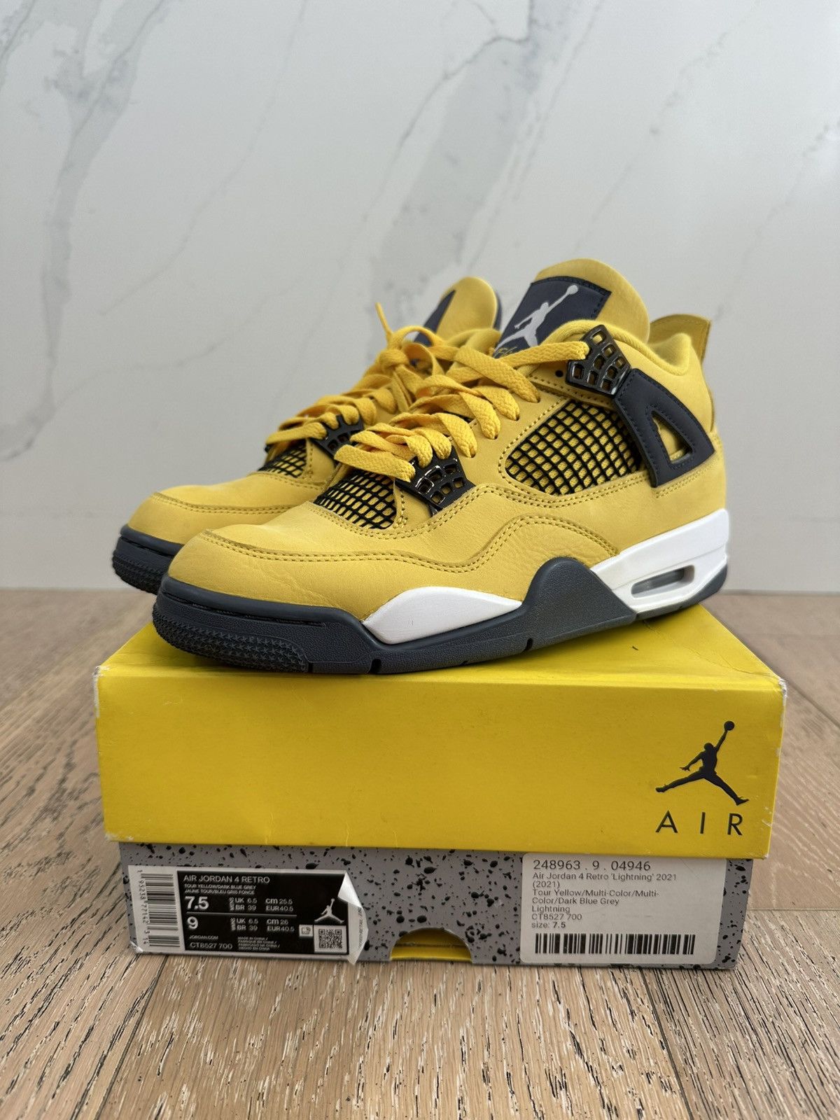 Jordan Brand Jordan 4 Retro Lightning 2021 Size US 7.5 / EU 40-41 - 1 Thumbnail