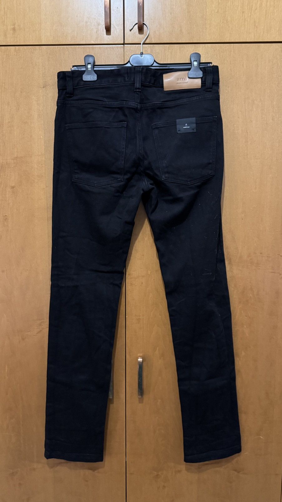 AMI AMI Paris Low Rise Slim Black Jeans Size US 32 / EU 48 - 2 Thumbnail