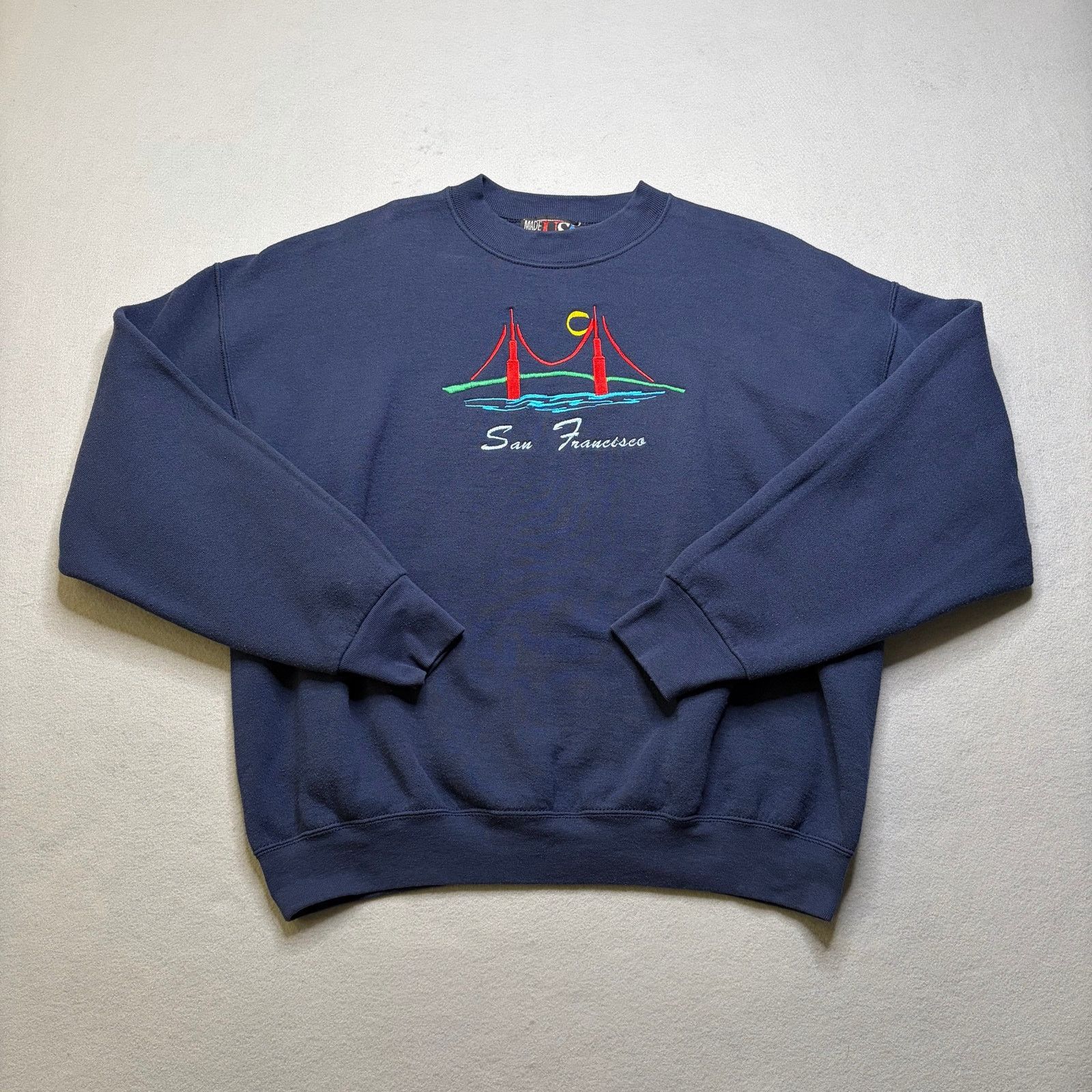 Vintage Vintage San Francisco Golden Gate Bridge Crewneck Sweatshirt Size US XL / EU 56 / 4 - 1 Thumbnail