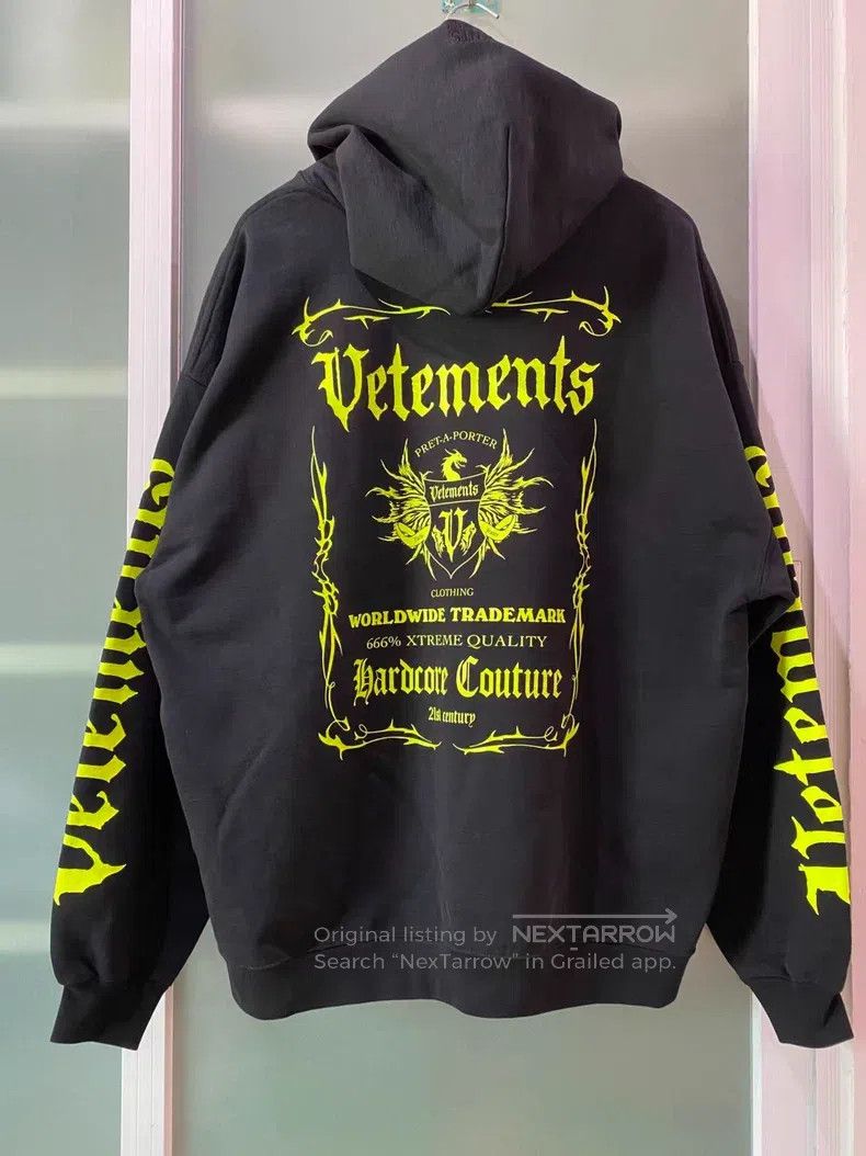 Vetements VETEMENTS Printed Hoodie with Hood Size US M / EU 48-50 / 2 - 2 Thumbnail