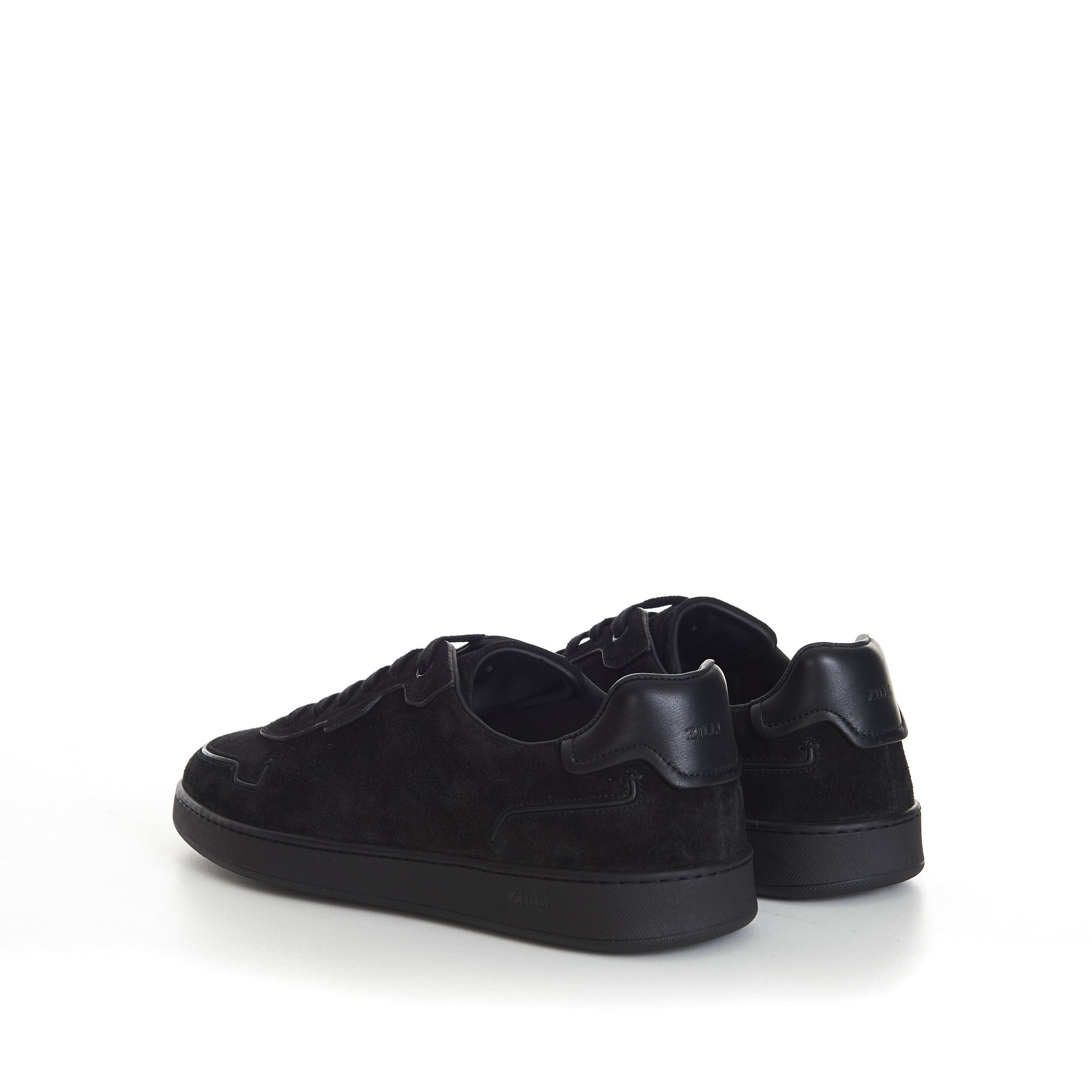 Zilli Black Suede Low Top Round Toe Sneakers Size US 8 / EU 41 - 5 Thumbnail