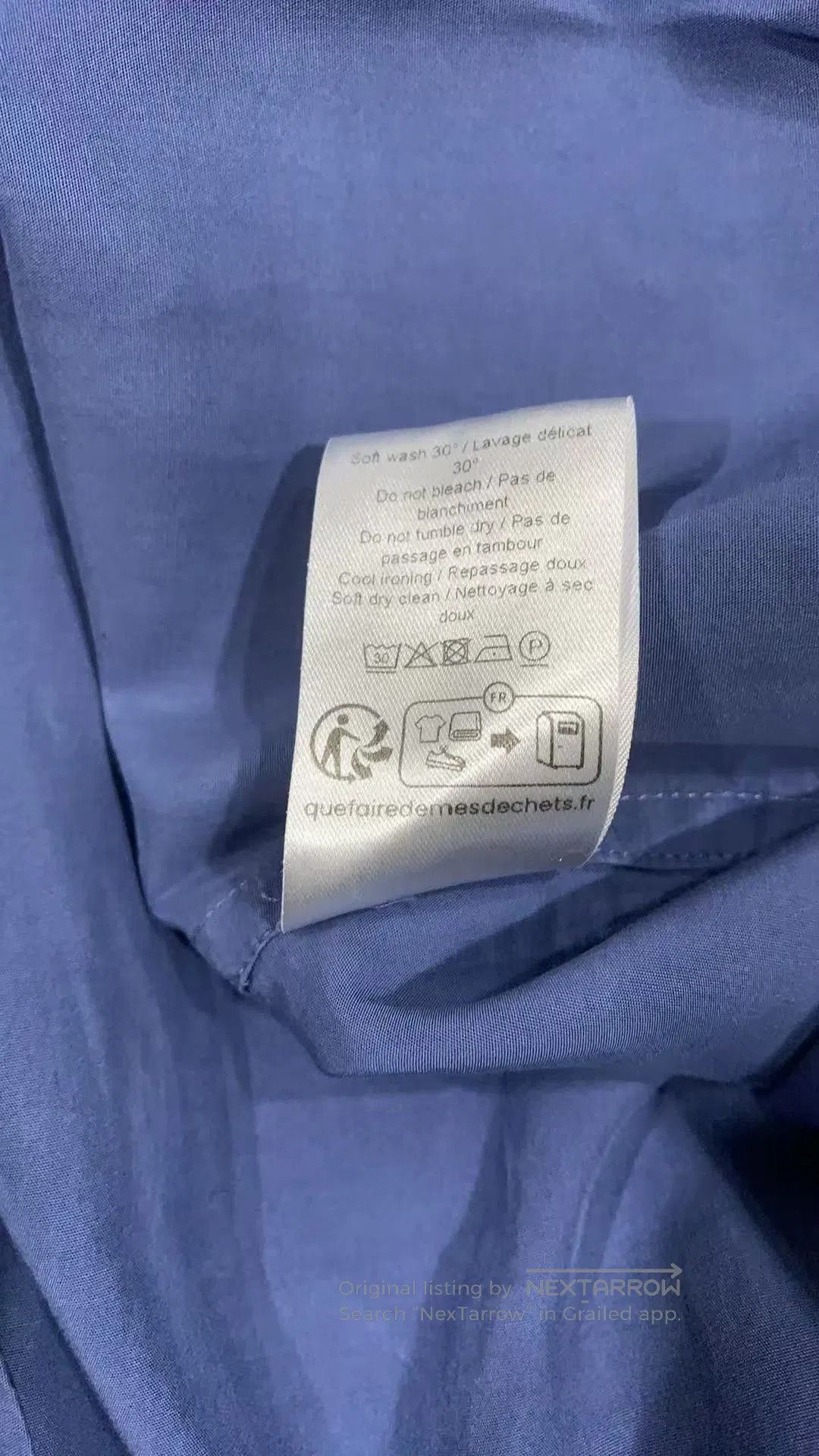 Lemaire Lemaire 23SS Blue Lyocell Shirt. Size US S / EU 44-46 / 1 - 5 Thumbnail