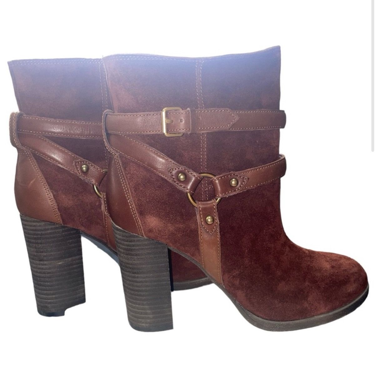 Ugg NWT UGG Dandridge brown genuine suede leather boots Size US 9.5 / IT 39.5 - 2 Thumbnail
