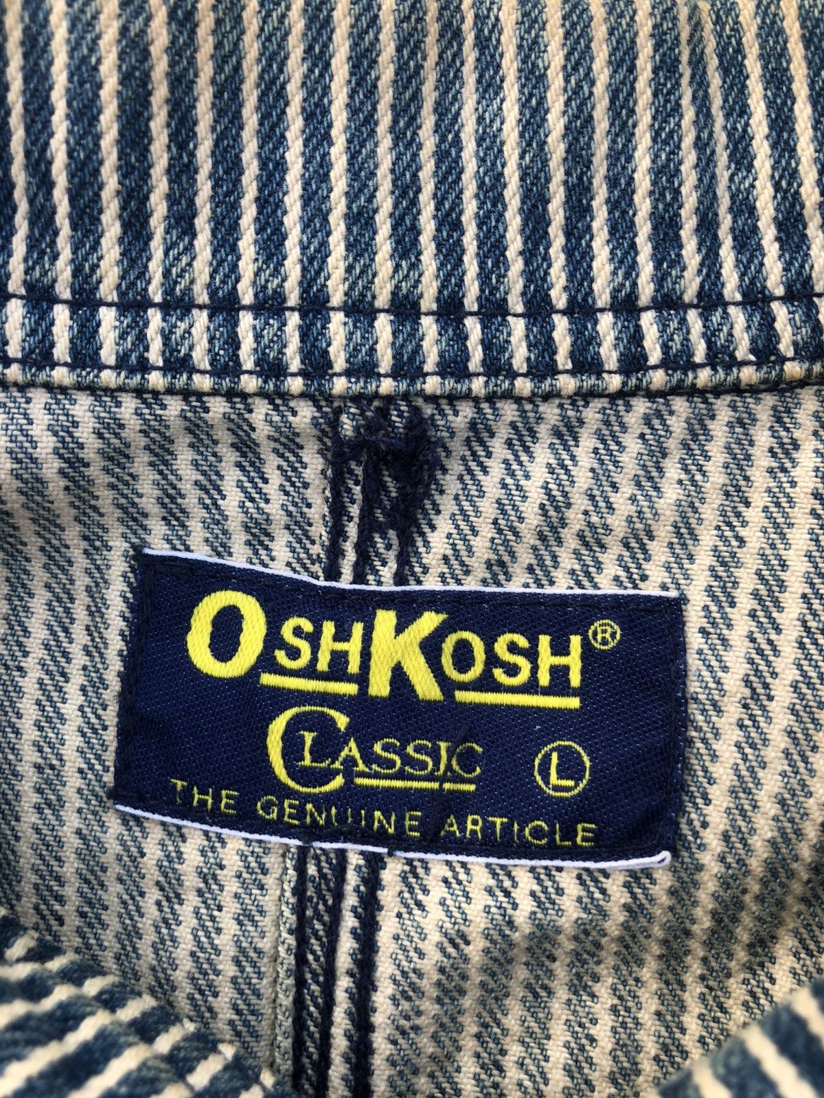 Oshkosh Vintage Oshkosh Chore Jacket Hickory Stripe Wabash Size US L / EU 52-54 / 3 - 20 Thumbnail