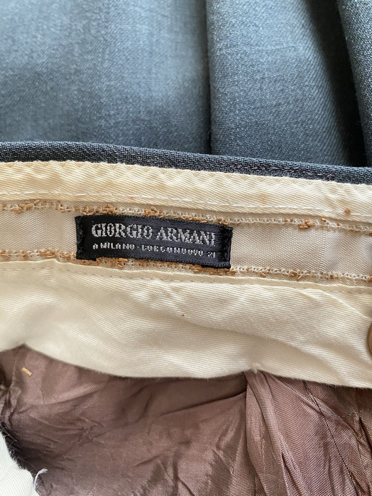 Giorgio Armani GIORGIO ARMANI Dark Green Formal Pants Size US 33 - 4 Thumbnail