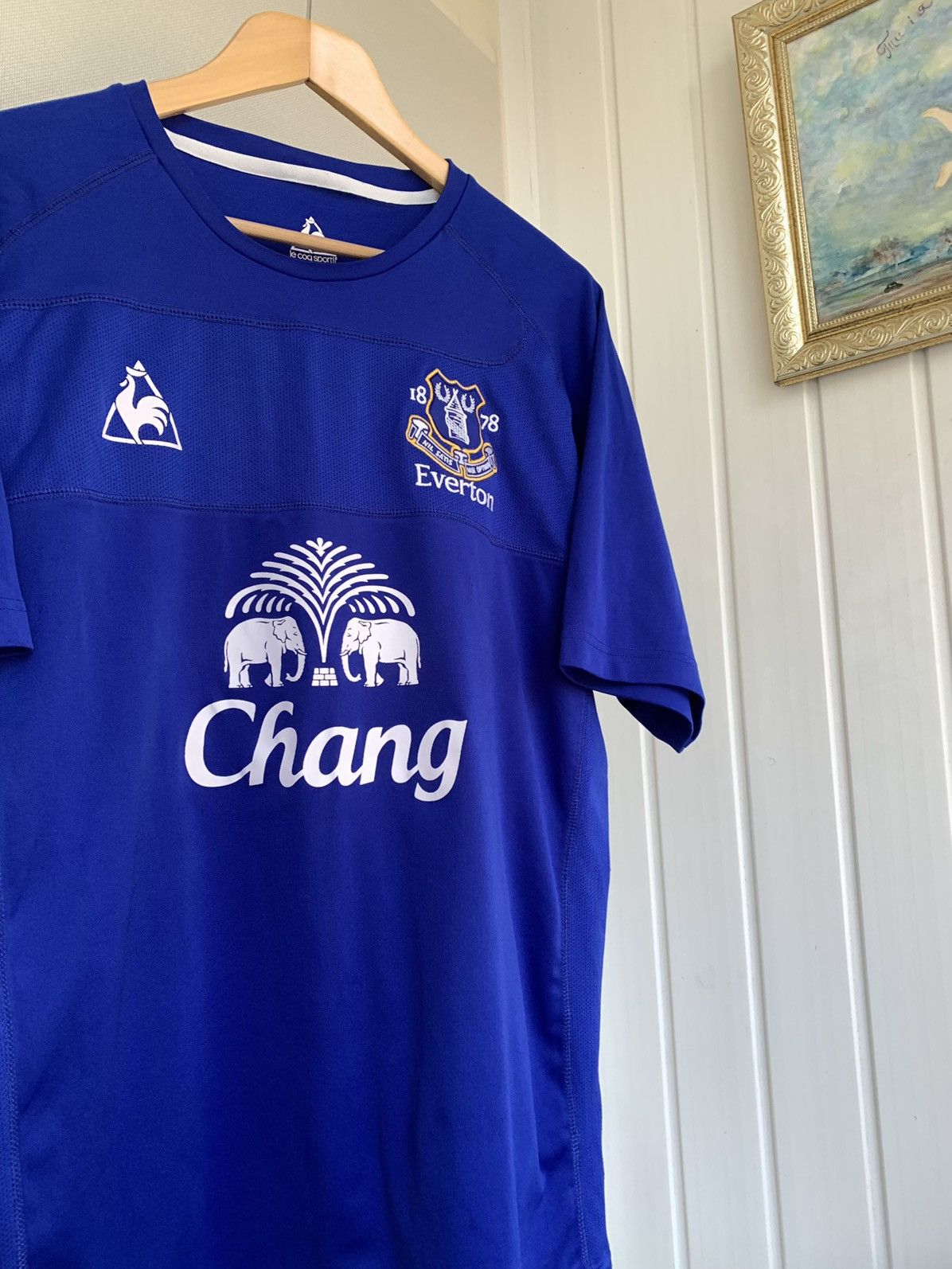 Le Coq Sportif Le Coq Sportif EVERTON Vintage 2010-2011 Home Jersey Size XL Size US XL / EU 56 / 4 - 2 Thumbnail