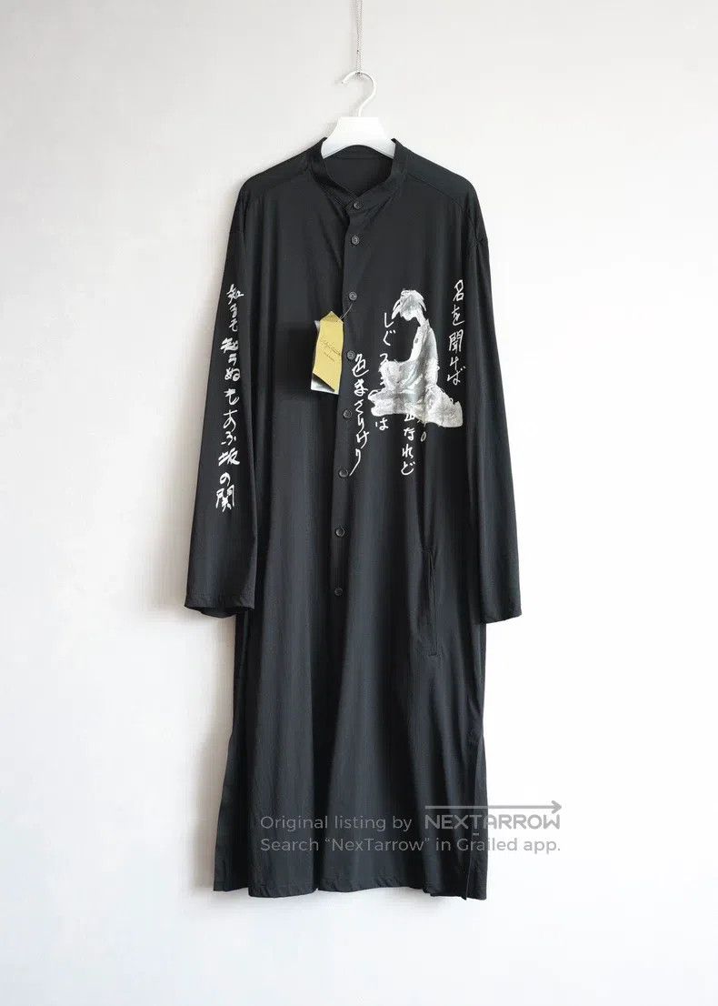 Yohji Yamamoto YOHJI YAMAMOTO Hand-Painted Printed Long Shirt Size US L / EU 52-54 / 3 - 1 Thumbnail