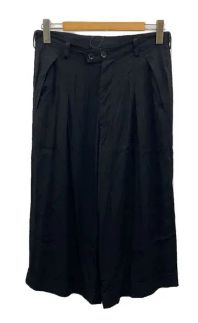 Y's Y's size 2 Black rayon button-down pants Size US 28 / EU 44 - 1 Thumbnail