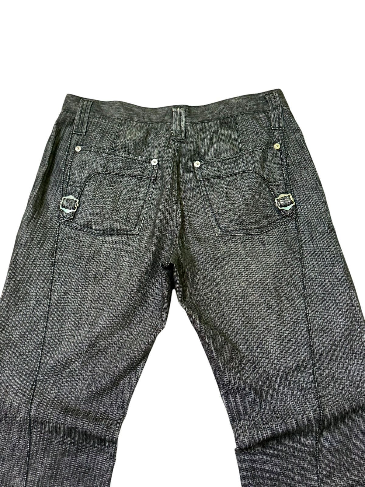 Hysteric Glamour × If Six Was Nine Flare Takiaq.com Asymmetrical Striped Buckle Pocket Pant Size US 33 - 9 Thumbnail