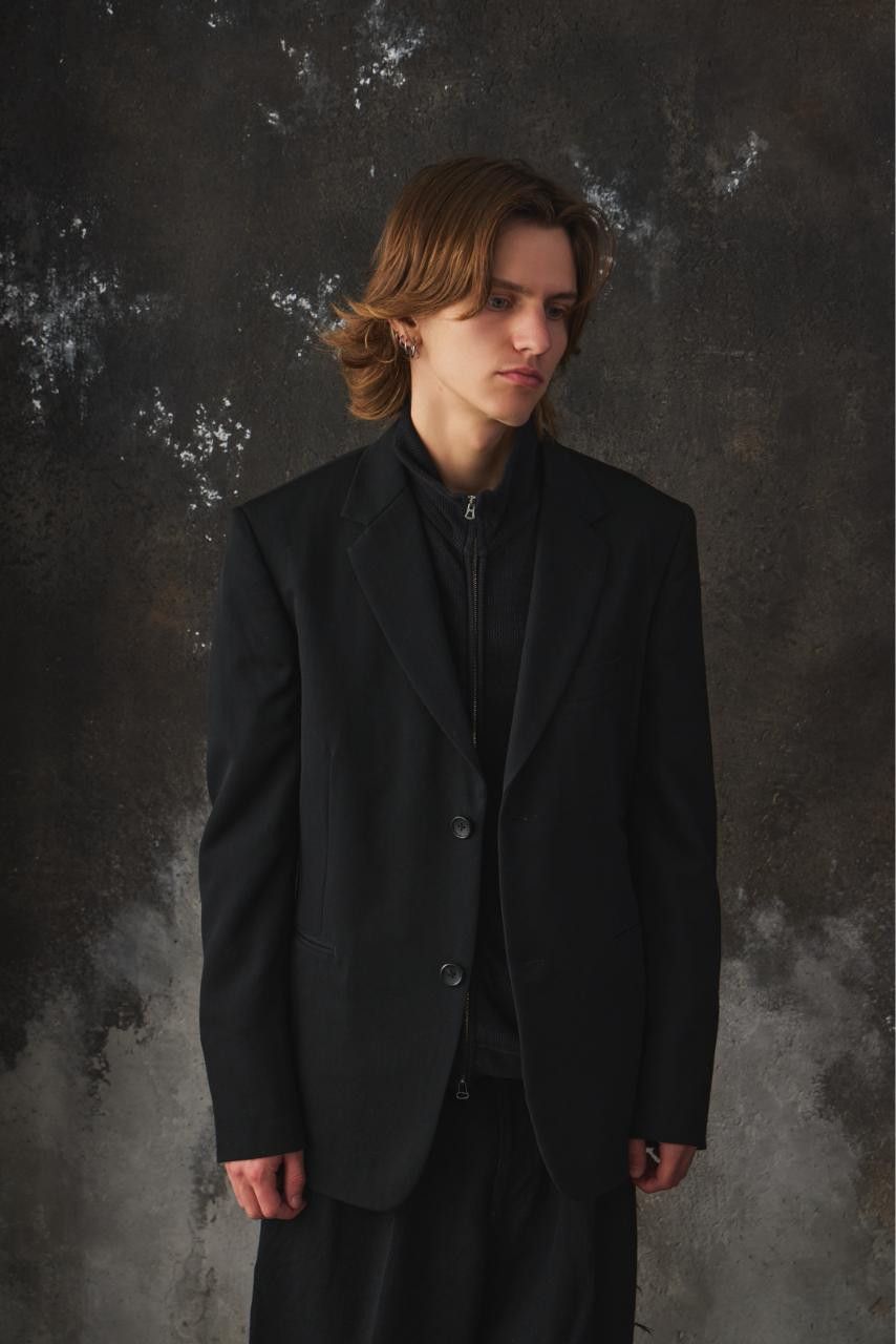 Yohji Yamamoto Yohji Yamamoto COSTUME D'HOMME Wool Gabardine Suit Jacket Size 44R - 1 Thumbnail