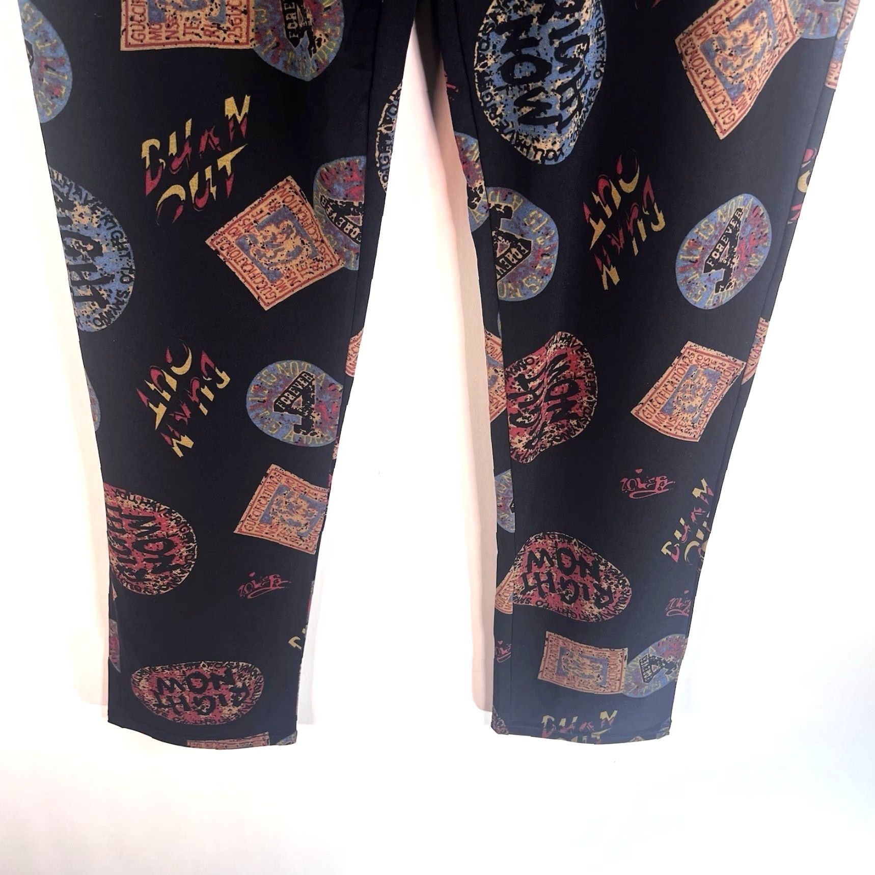 Vintage Extra Belleza Stretch Pants Womens Size M/L 30X29 Pocketed Pull-On Size 36" / US 14 / IT 50 - 4 Thumbnail