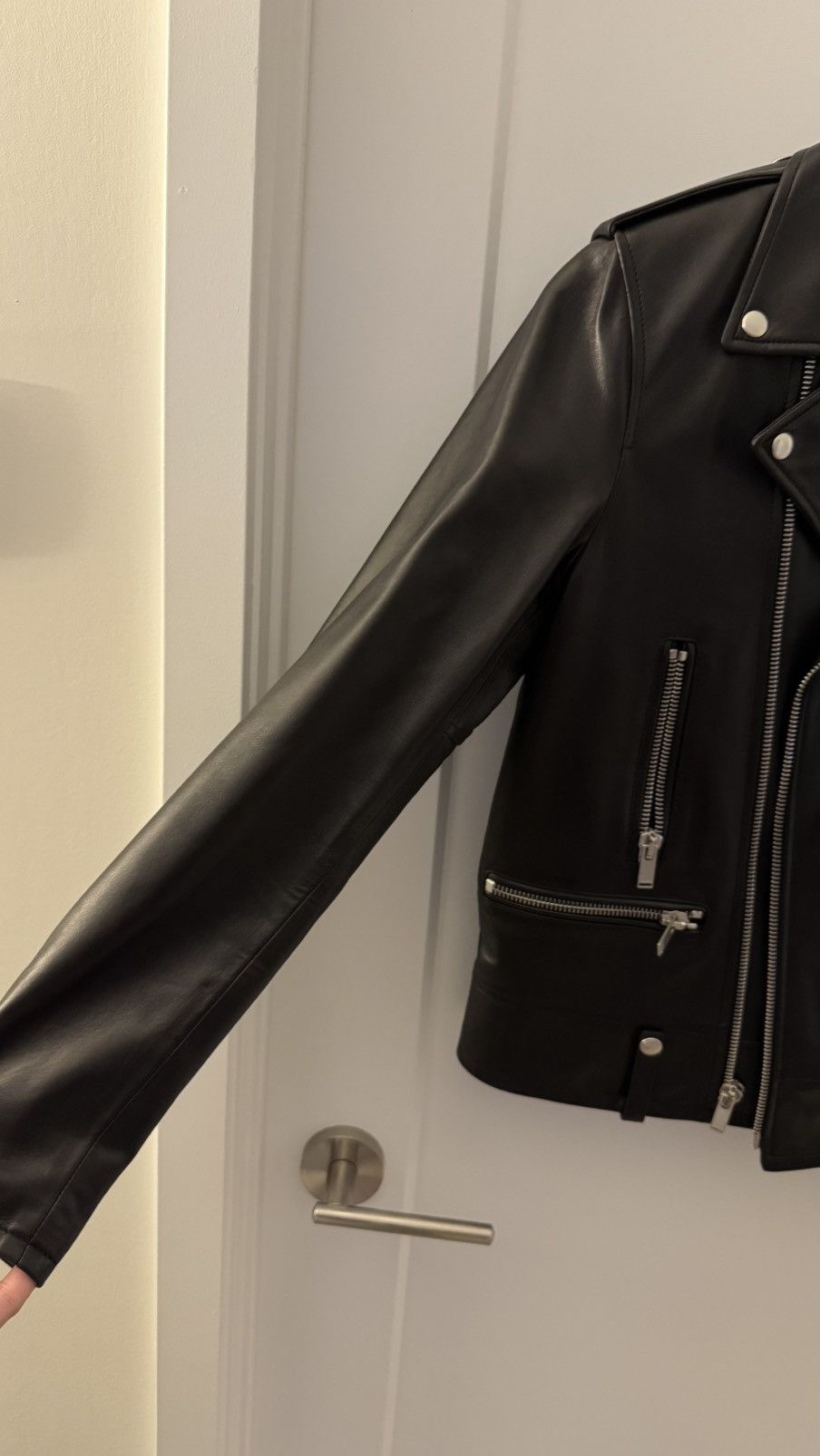 Saint Laurent Paris Saint Laurent L01 Classic Black Leather Biker Jacket Size US S / EU 44-46 / 1 - 3 Thumbnail