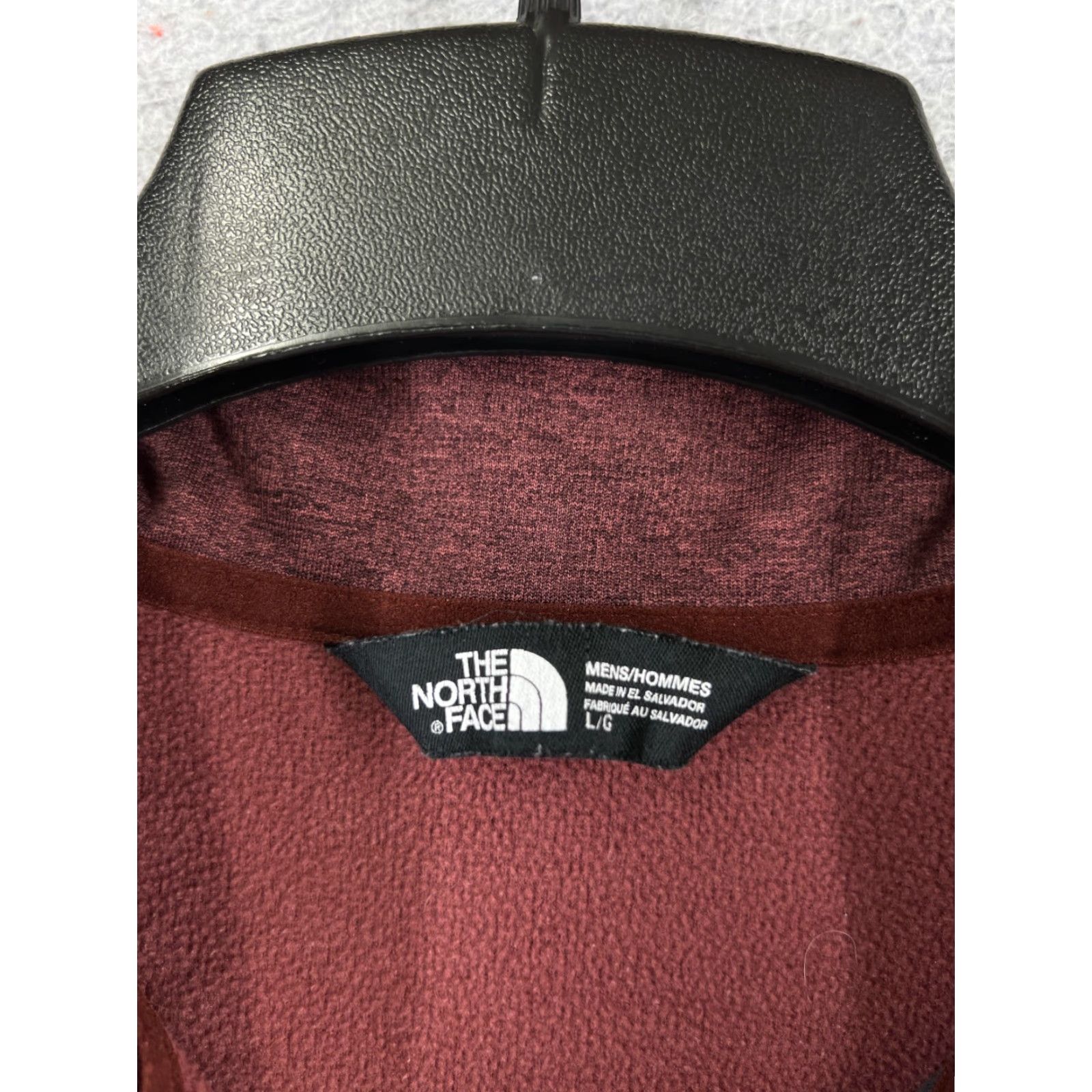 The North Face The North Face Sweater Mens Large Red 1/4 Zip Pullover Long Sleeve Polyester Knit Size US L / EU 52-54 / 3 - 4 Thumbnail