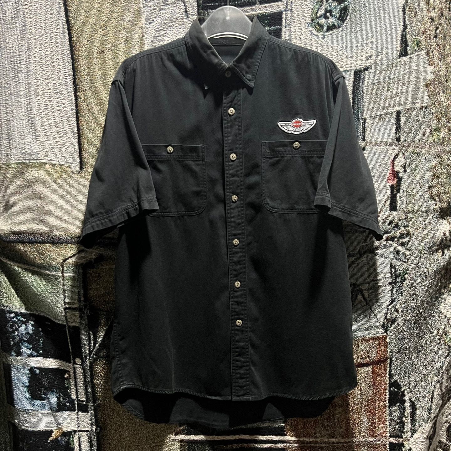 (SOLD OUT) Harley Davidson Short Sleeve Shirt Black