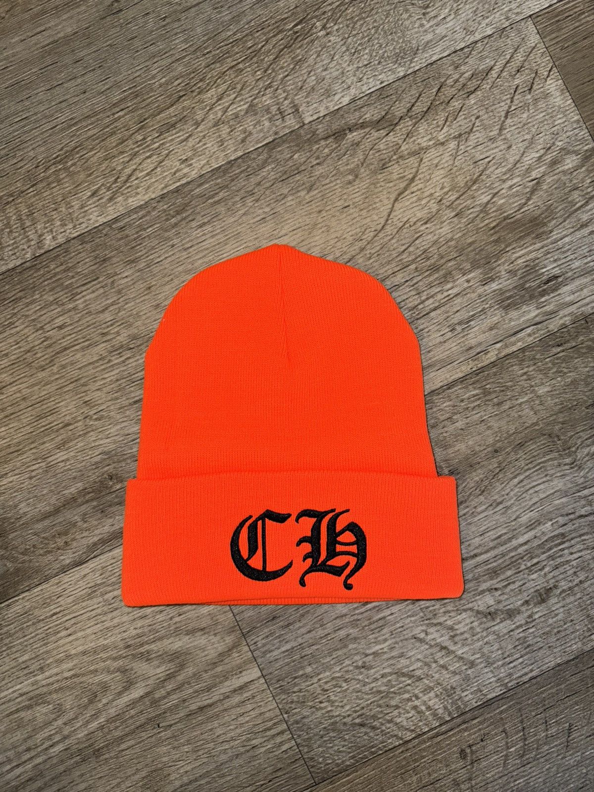 Chrome Hearts ORANGE AND BLACK CHROME HEARTS LOGO HAT Size ONE SIZE - 1 Thumbnail