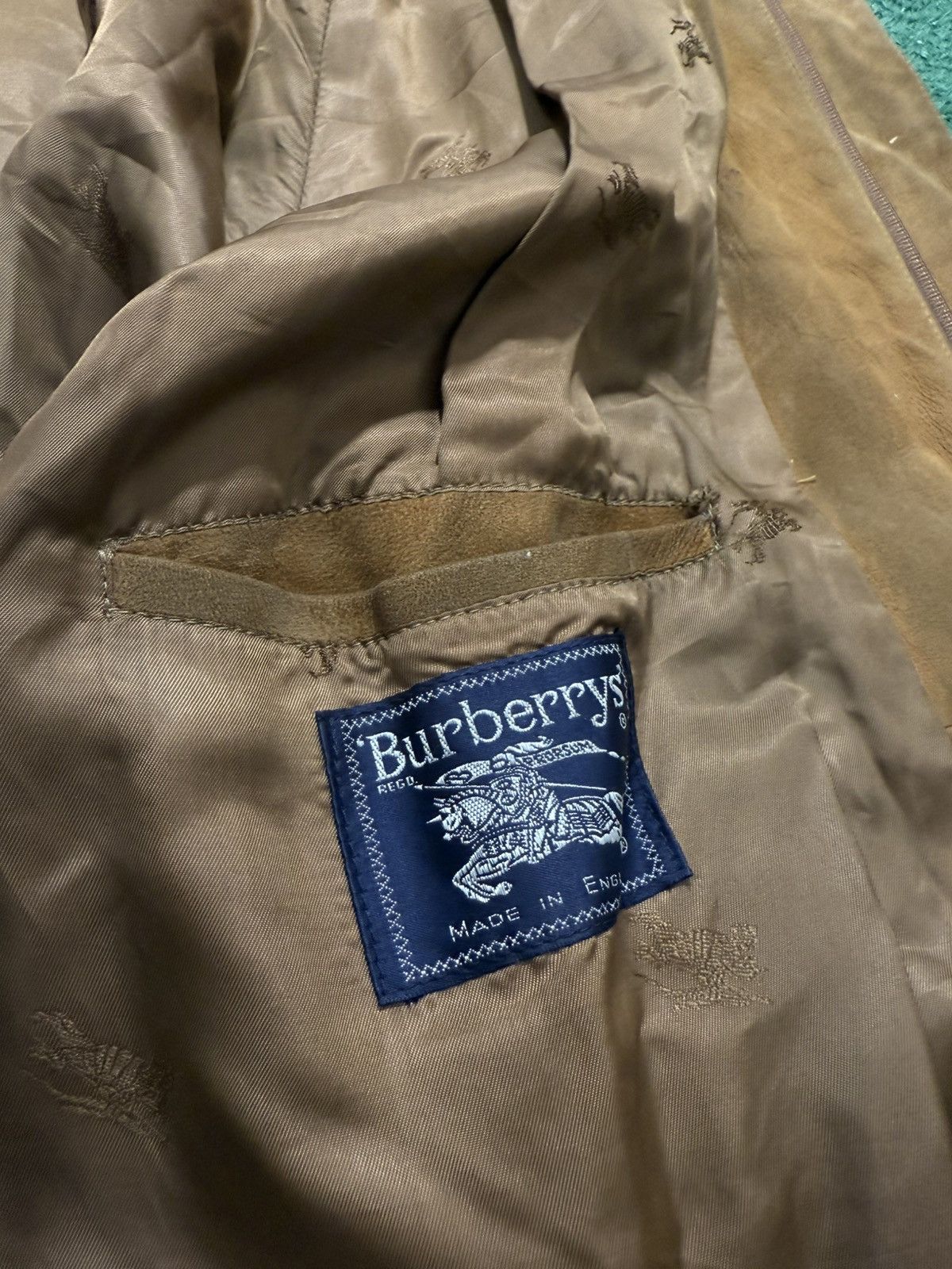 Burberry Burberrys Leather Brown Jacket Vintage 90s Size US XL / EU 56 / 4 - 5 Thumbnail
