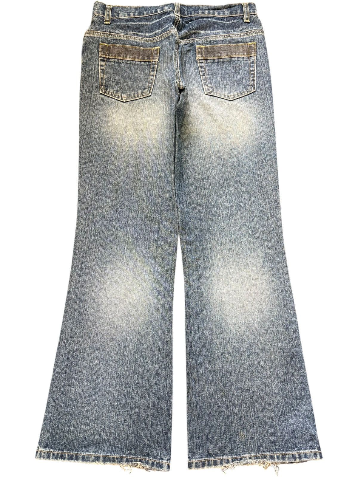 Diesel Vintage Japanese Brand Faded Wash Distress Flare Jeans Size 29" - 2 Thumbnail