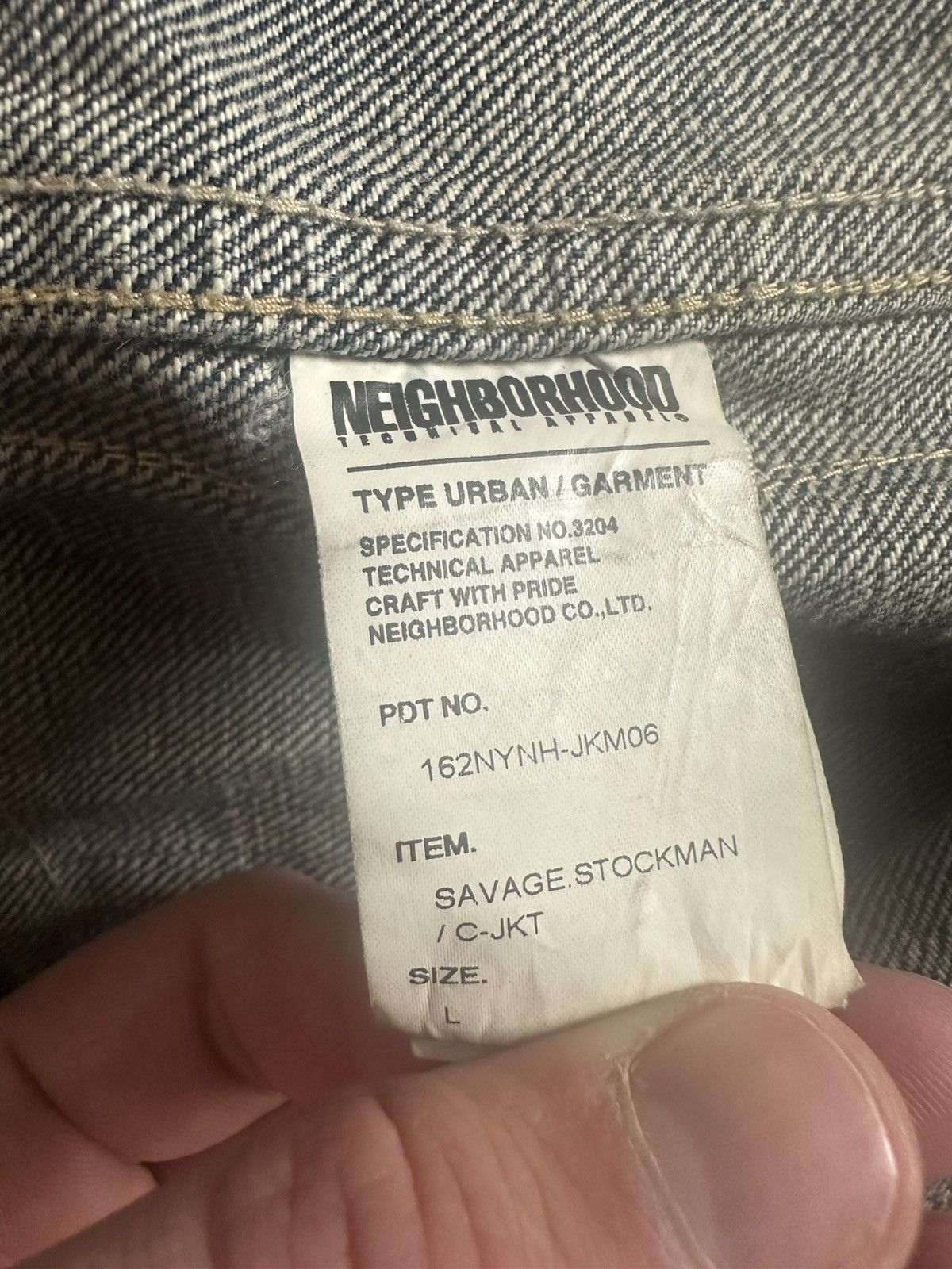 Neighborhood Neighborhood Savage Stockman Pleated Denim Jacket Size US L / EU 52-54 / 3 - 6 Thumbnail