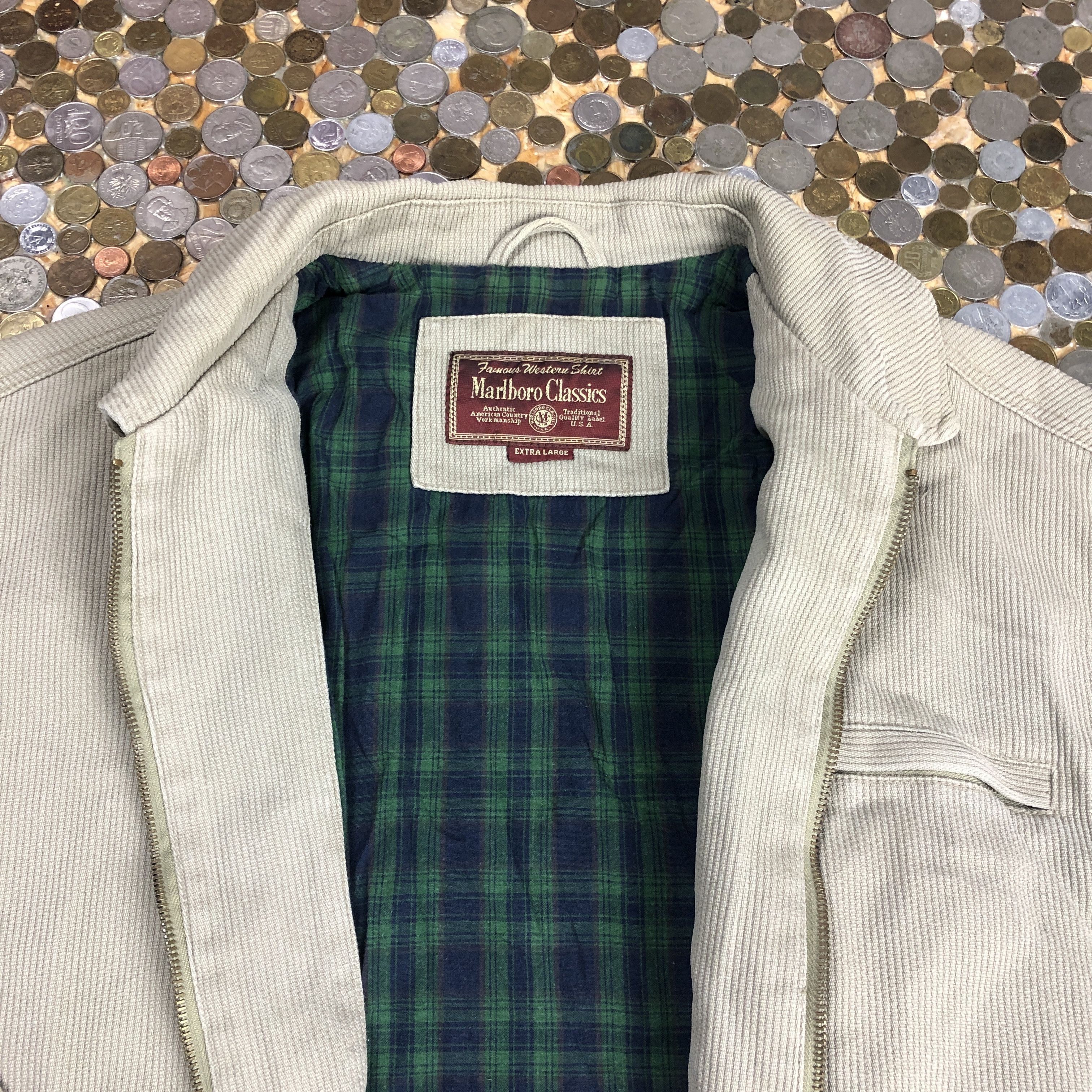 Marlboro Marlboro Denim long coat denim jacket 90's Size US L / EU 52-54 / 3 - 3 Thumbnail
