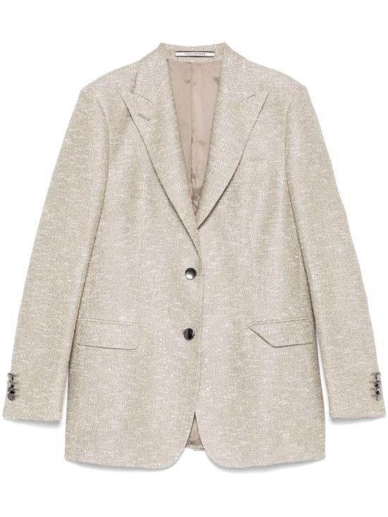 Tagliatore TAGLIATORE Women Jackets J BERTHA16B 160064T1292 Beige Size M / US 6-8 / IT 42-44 - 1 Thumbnail
