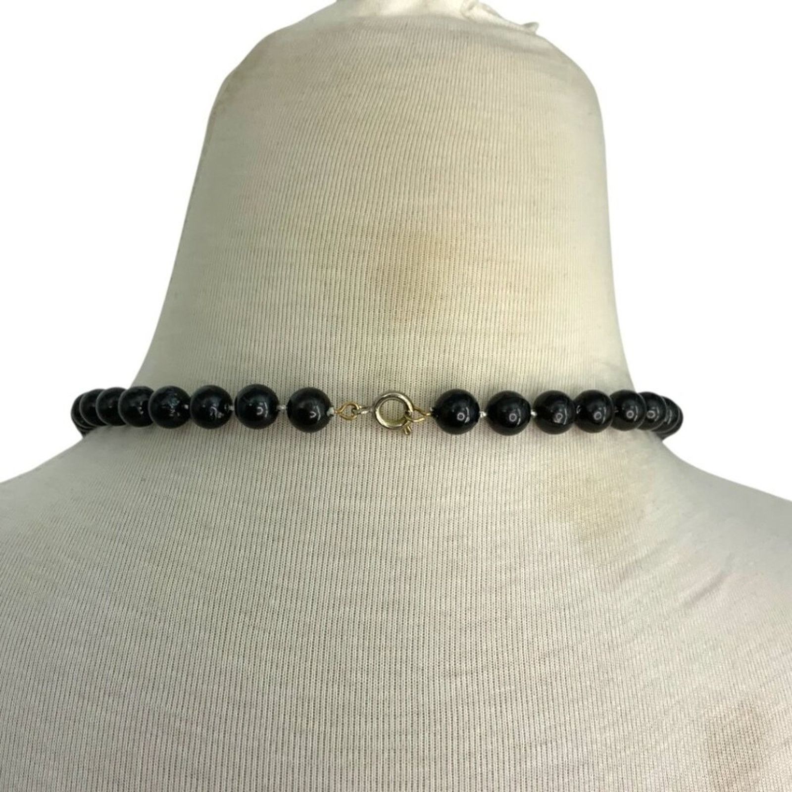 Other Vintage Black Beaded Necklace Size ONE SIZE - 3 Thumbnail