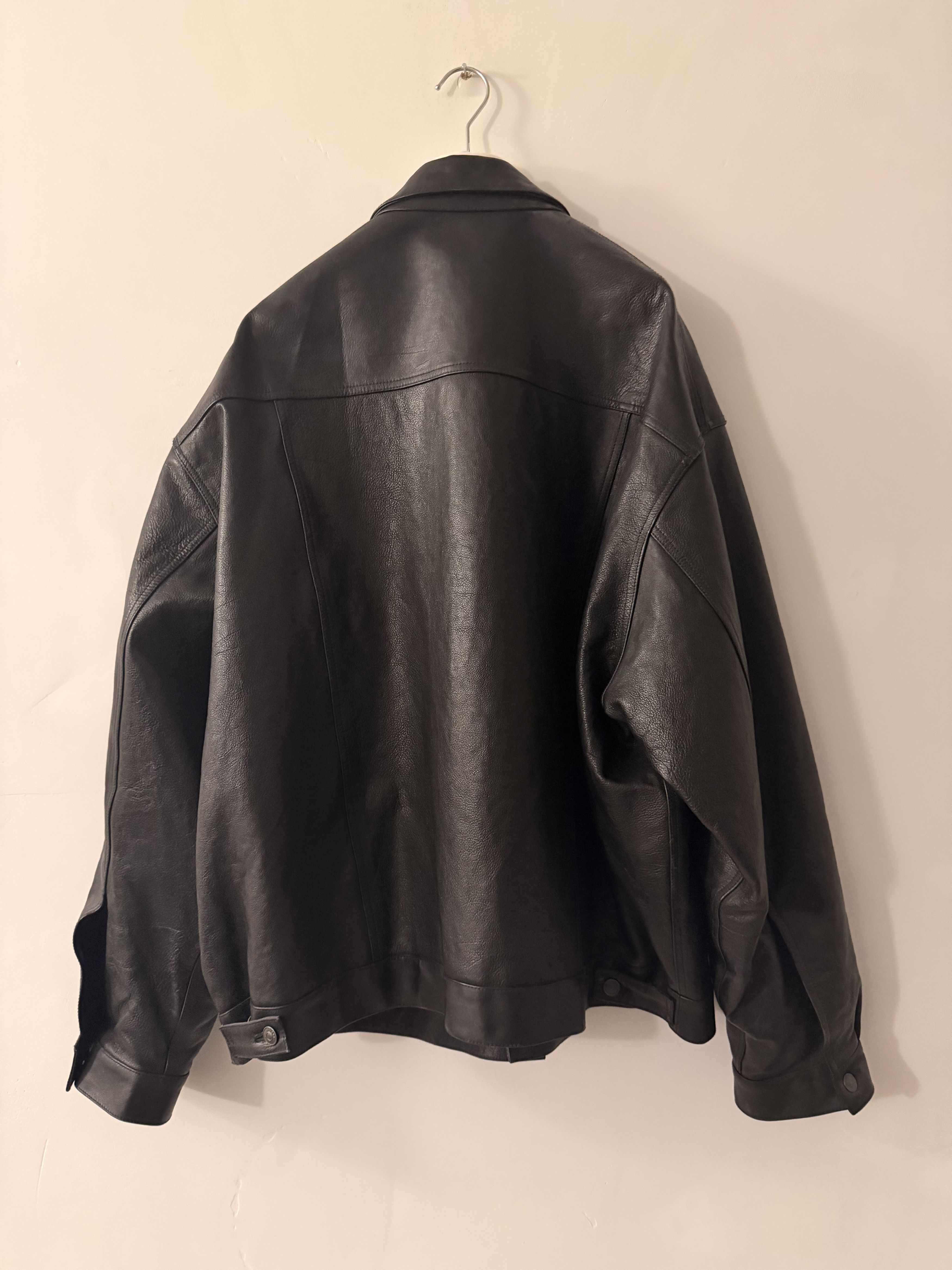 Balenciaga Balenciaga SS22 Leather “Denim Style” Jacket Size US M / EU 48-50 / 2 - 7 Thumbnail