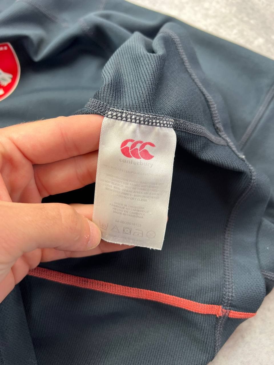 Canterbury of New Zealand Leicester Tigers Rugby Training Shirt - Blue Size US XL / EU 56 / 4 - 6 Thumbnail