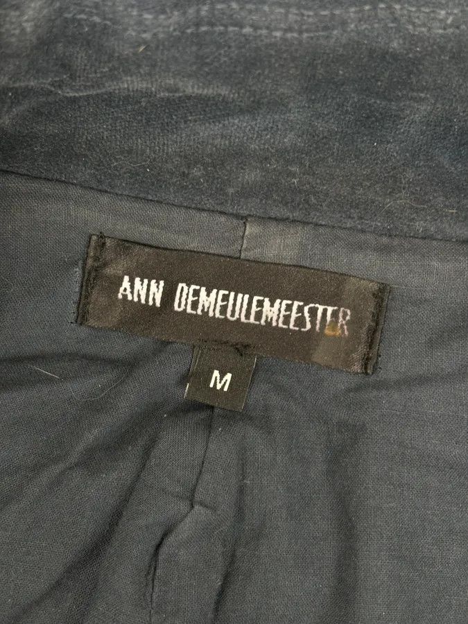 Ann Demeulemeester Ann Demeulemeester Cropped Double Breasted Navy Jacket Size S / US 4 / IT 40 - 9 Thumbnail