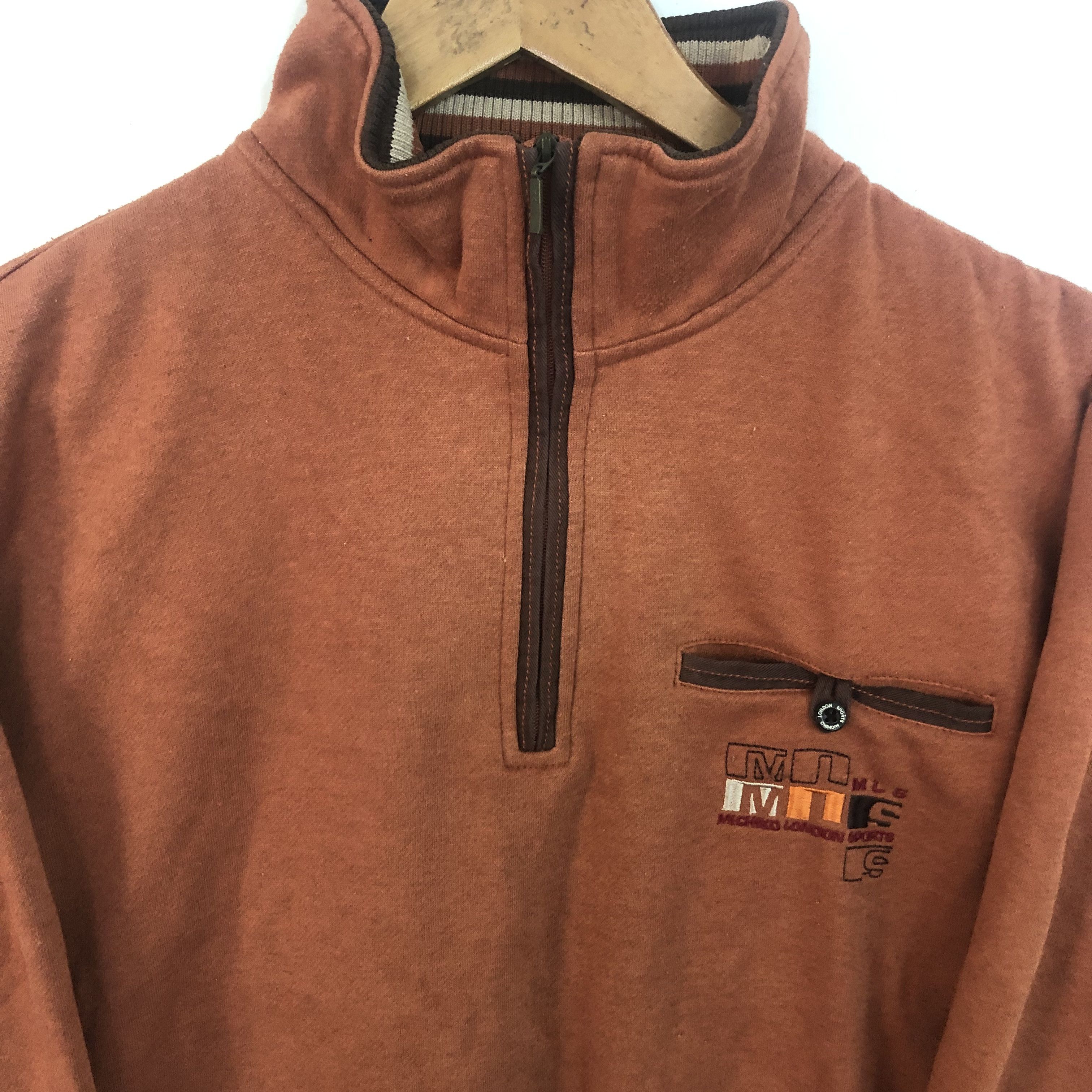 Michiko Koshino London Vintage Michiko London Jumper Half Zip Sweatshirt Medium Size US M / EU 48-50 / 2 - 3 Thumbnail