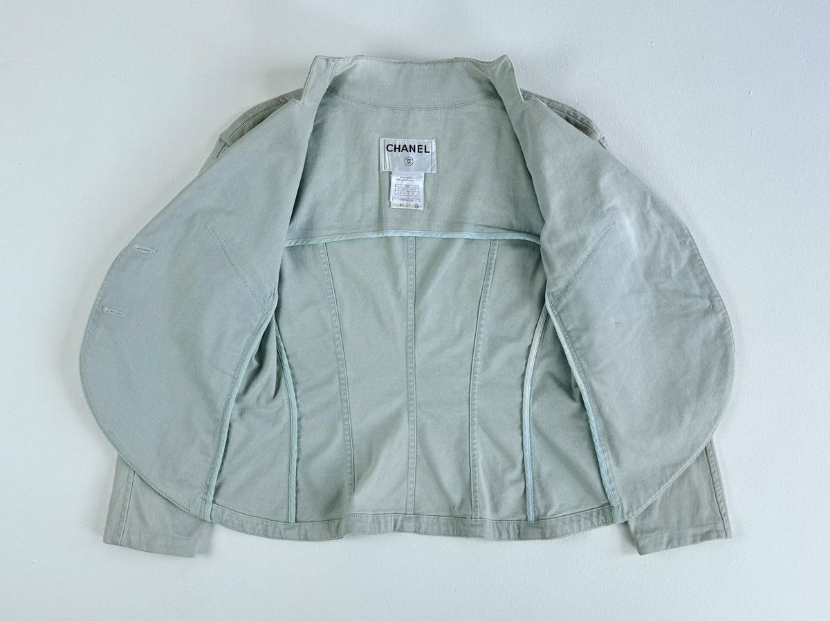 Chanel Chanel P22901 Cocomark Denim Cotton Jacket WomenLight Blue Size S / US 4 / IT 40 - 12 Thumbnail