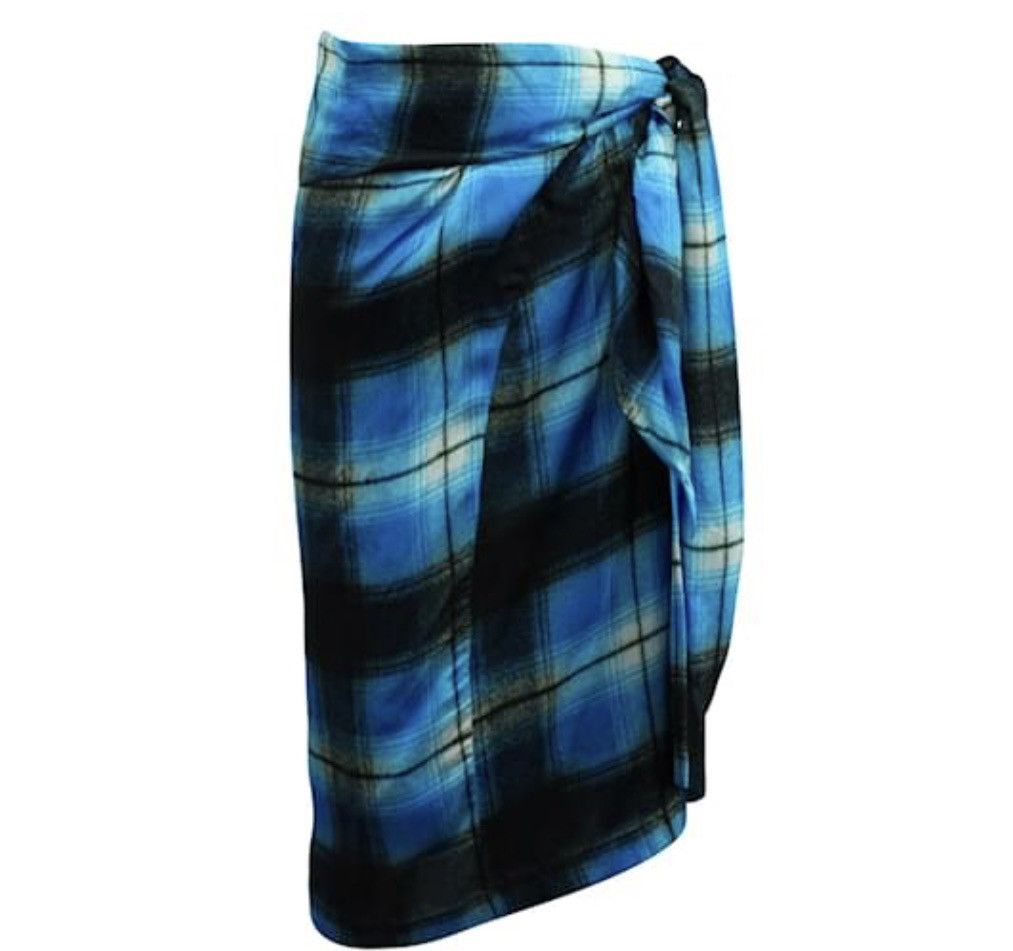 Dries Van Noten Dries van noten blue plaid skirt. Size 28" / US 6 / IT 42 - 1 Thumbnail