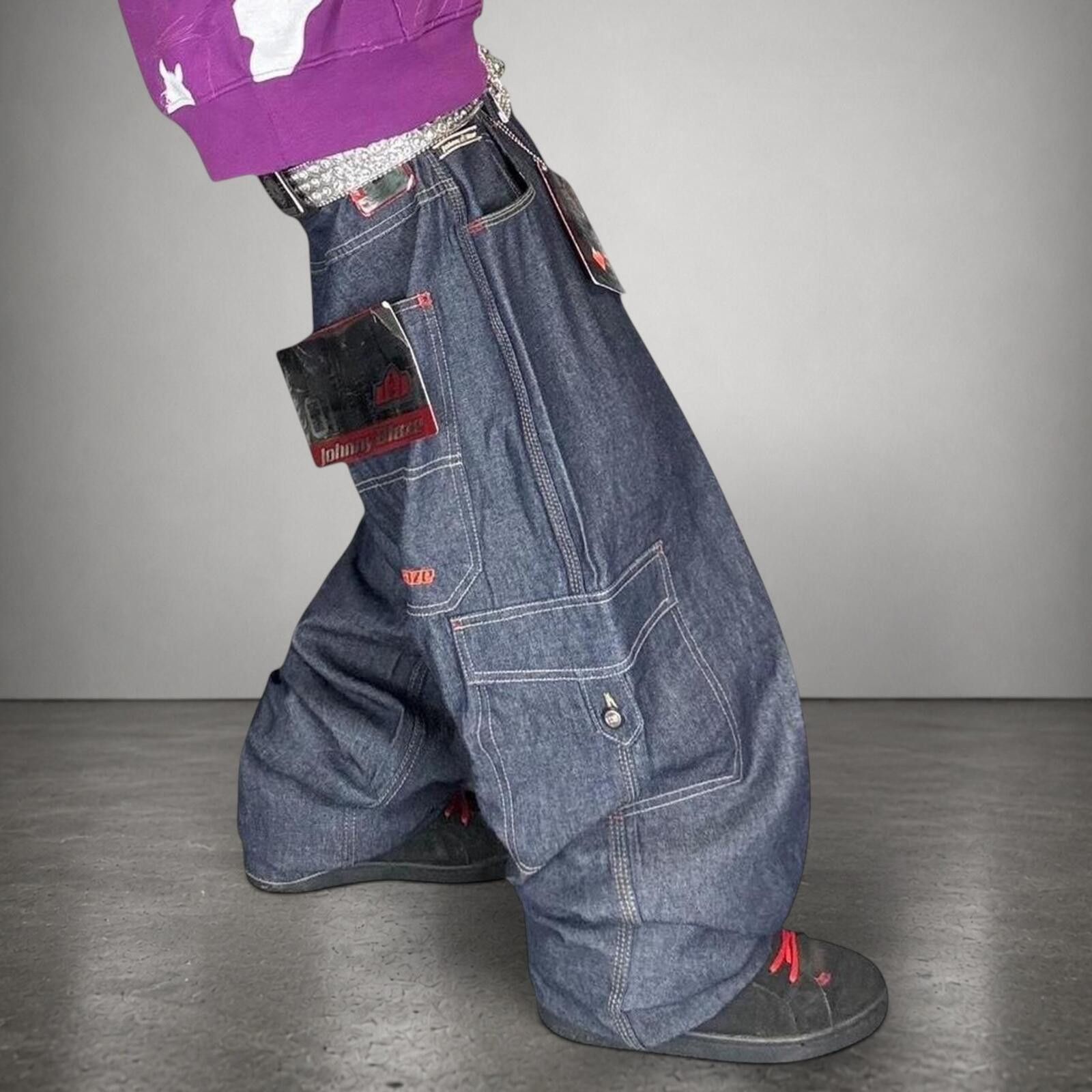 Southpole Johnny Blaze Y2K Wide Leg Baggy Alternative Denim Jeans Size US 38 / EU 54 - 1 Thumbnail