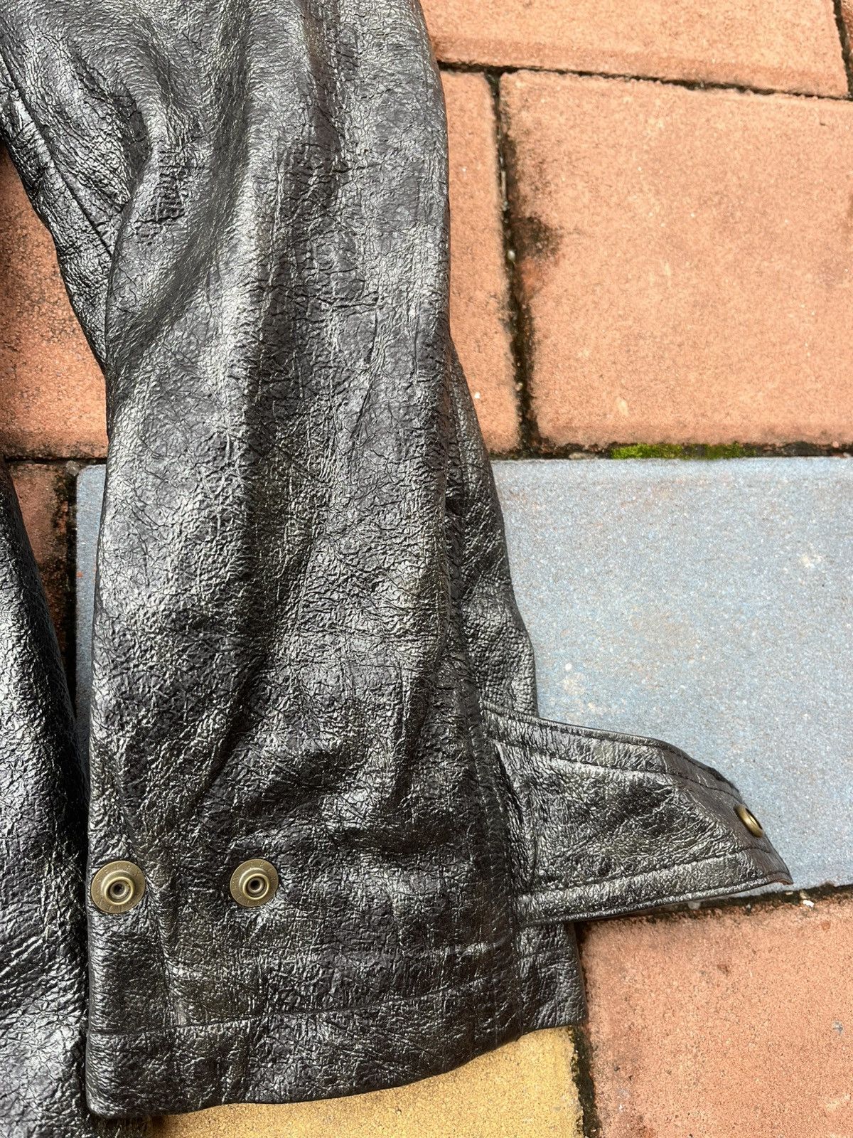 Tornado Mart vintage tornado mart Long Trench leather Jacket parkan Size US L / EU 52-54 / 3 - 7 Thumbnail