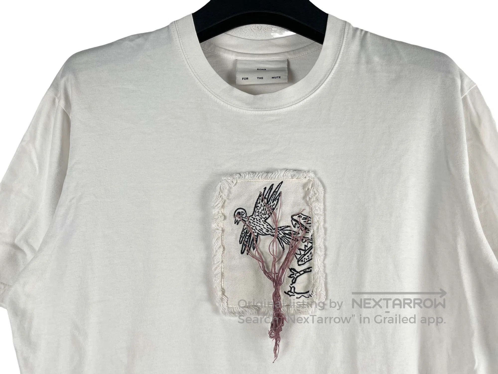 Song For The Mute Song For The Mute White Patch Fringe Short Sleeve Size US L / EU 52-54 / 3 - 3 Thumbnail