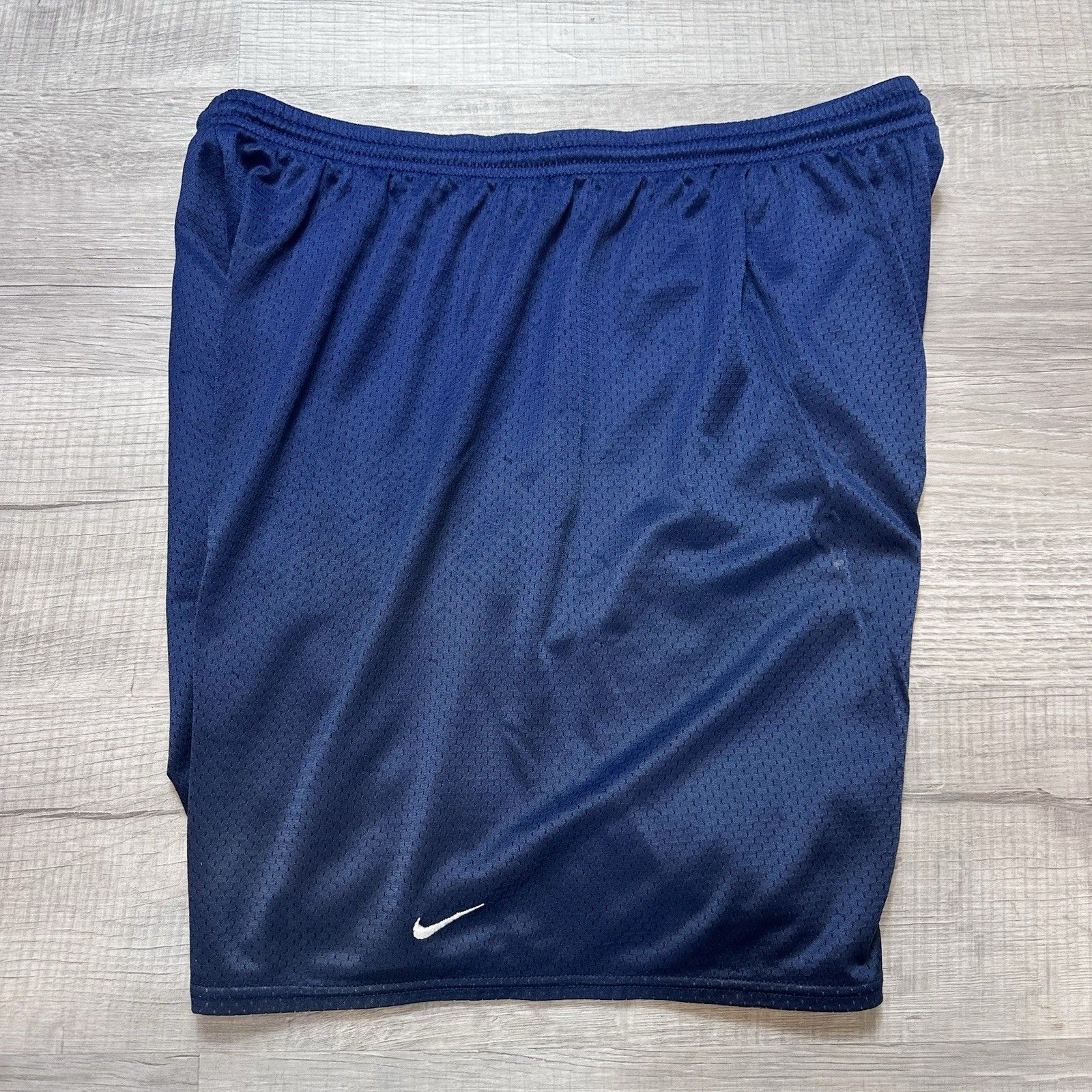 Nike Nike Navy Blue Black Tag Mesh Shorts Hoops Mens Large Y2K Size US 32 / EU 48 - 7 Thumbnail