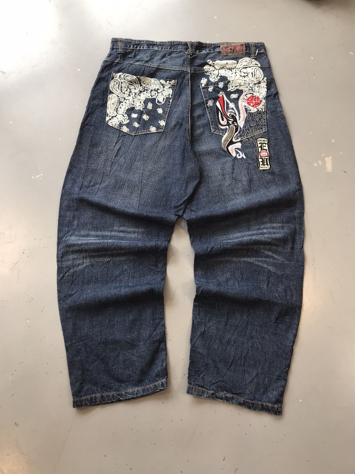Ecko Unltd. × Vintage Vintage Ecko UNLTD kimonos 👘 women embroidered denim Size US 42 / EU 58 - 1 Thumbnail
