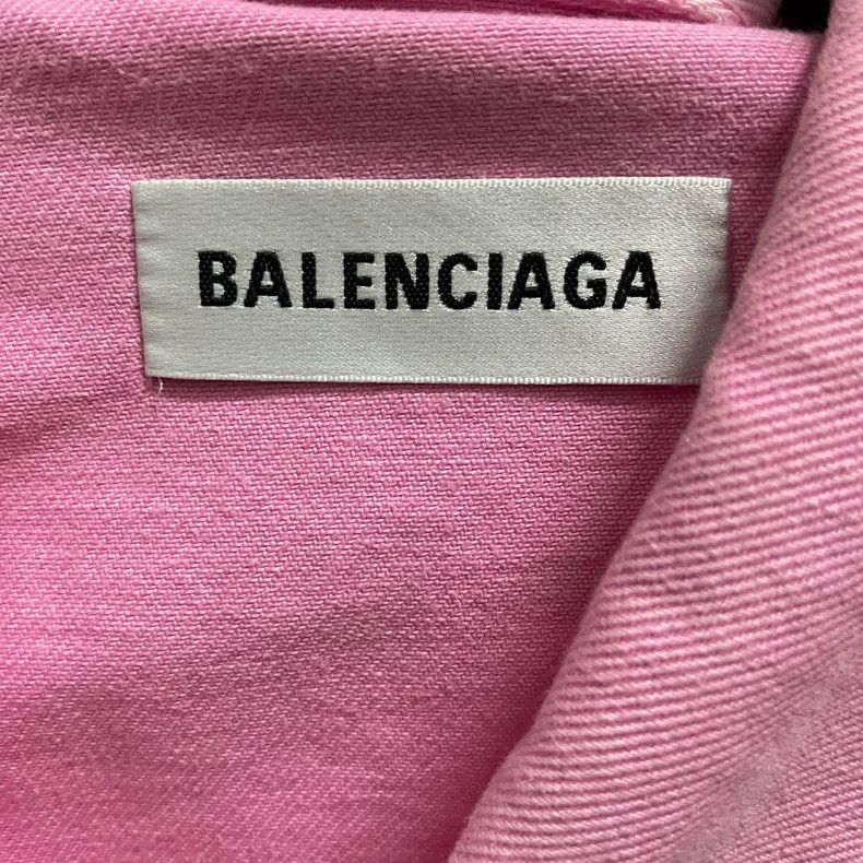 Balenciaga Balenciaga size 34 Printed denim jacket with large logo on Size US XS / EU 42 / 0 - 3 Thumbnail