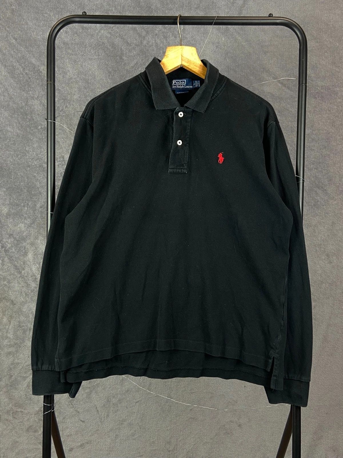 Polo Ralph Lauren Ralph Lauren Black Longsleeve Polo / Quiet Luxury (L) Size US L / EU 52-54 / 3 - 1 Thumbnail
