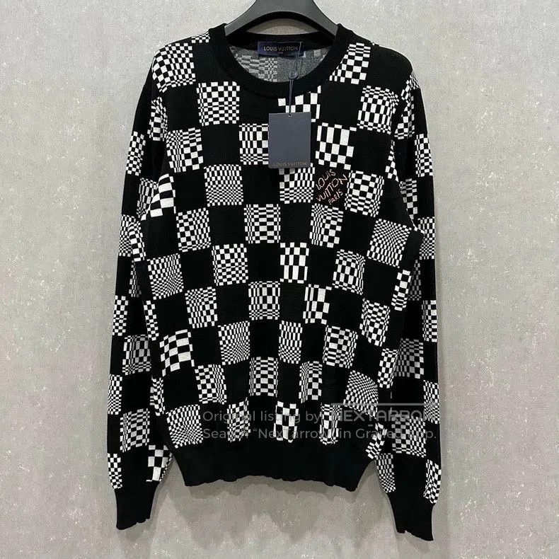 Louis Vuitton Louis Vuitton Checkerboard Logo Sweater. Size US L / EU 52-54 / 3 - 1 Thumbnail