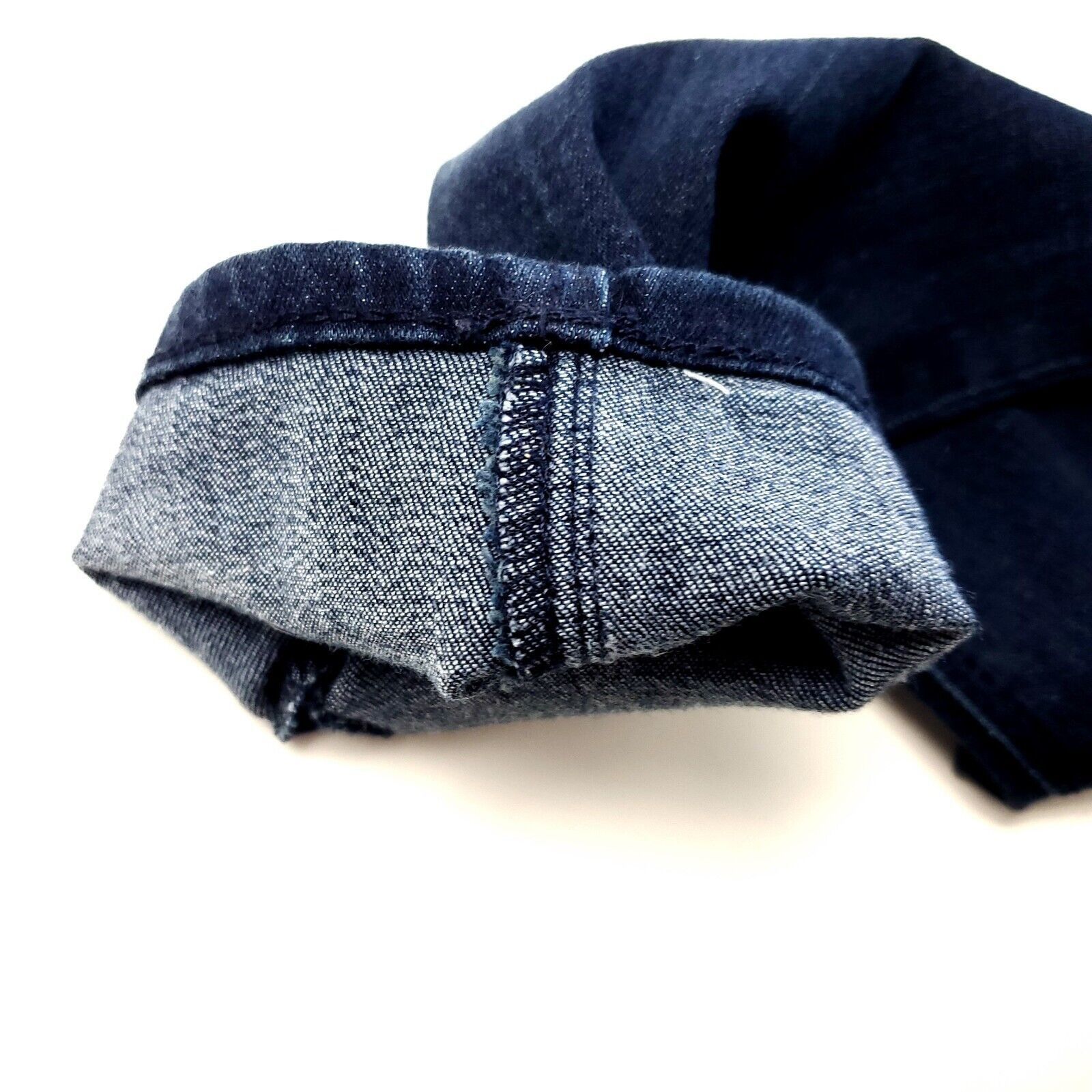 Express Express Legging Stella Low Rise Dark Blue Whisker Denim Jean Size 30" / US 8 / IT 44 - 7 Thumbnail