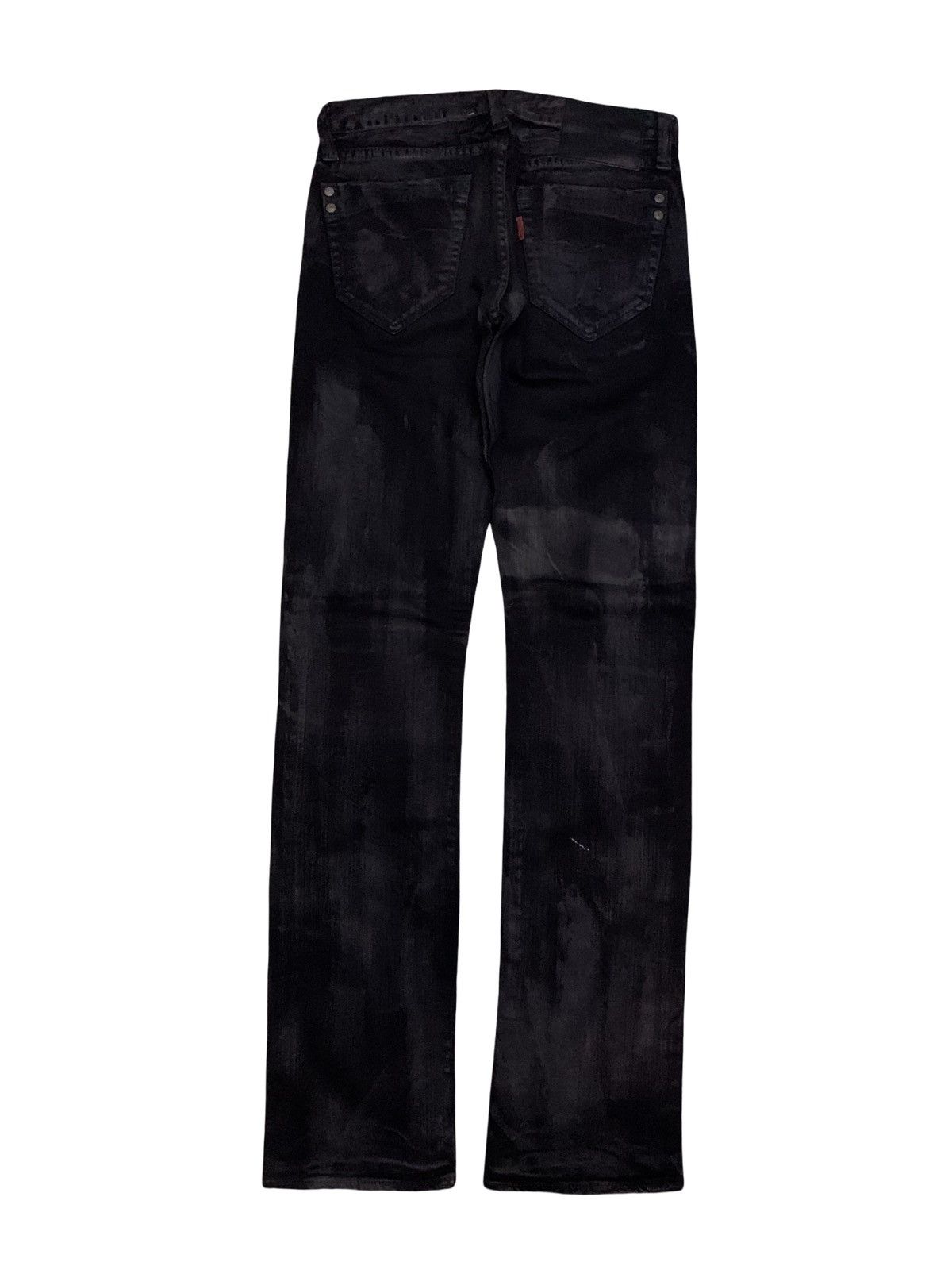 Le Grande Bleu (L.G.B.) 💥Archive Japanese Rivet Blue Splatter Wax Denim Size US 30 / EU 46 - 4 Thumbnail