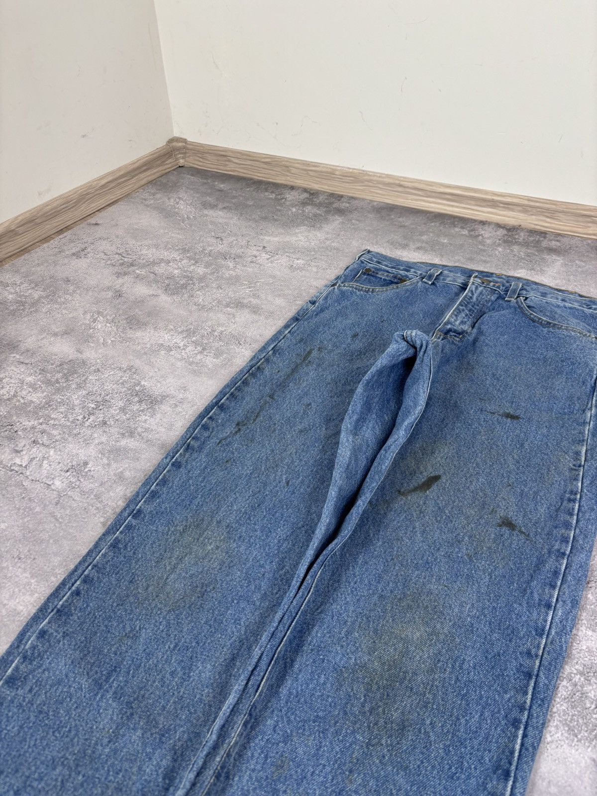 Carhartt Vintage Carhartt Men’s Blue Denim Jeans Straight Fit B17 STW Size US 33 - 12 Thumbnail
