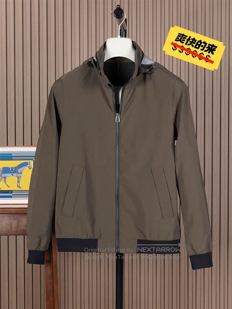 Hermes Hermes Men's Equestrian Series Hooded Windproof Jacket Size US S / EU 44-46 / 1 - 1 Thumbnail
