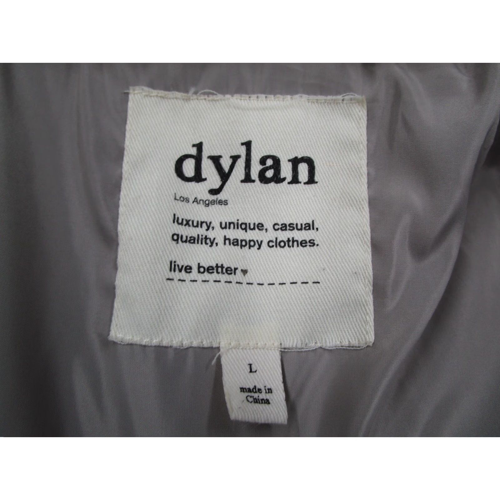 Vintage Dylan Los Angeles Jacket Womens Large Gray Faux Fur YKK Zip Plush Stand Collar Size L / US 10 / IT 46 - 6 Thumbnail