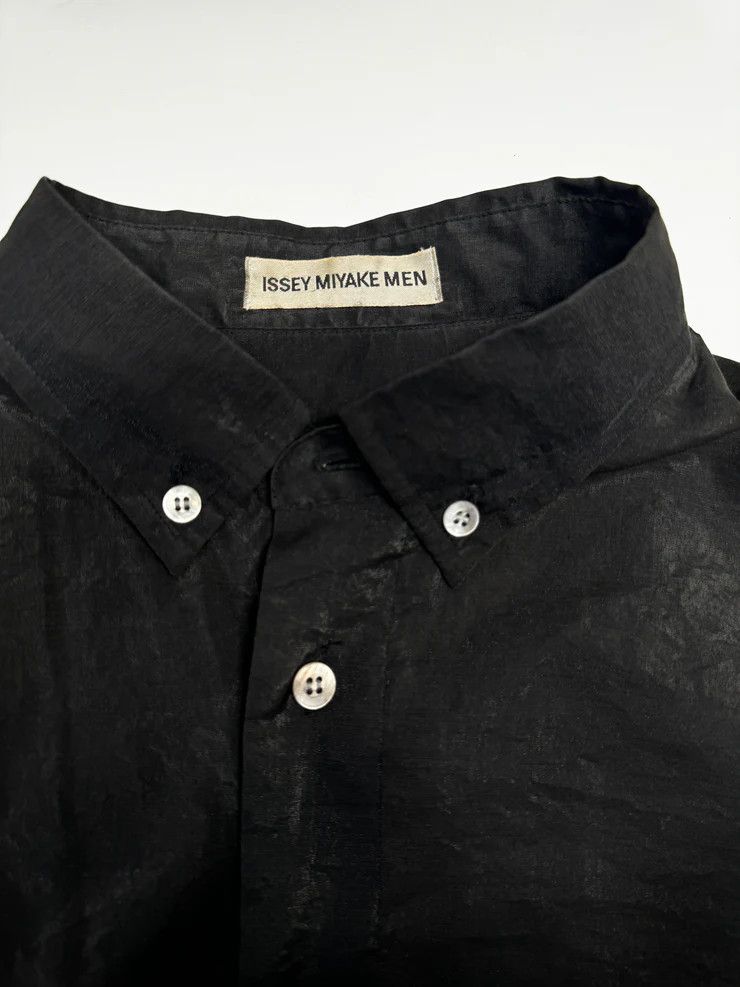 Issey Miyake ISSEY MIYAKE Silky Black Shirt Size US M / EU 48-50 / 2 - 8 Thumbnail